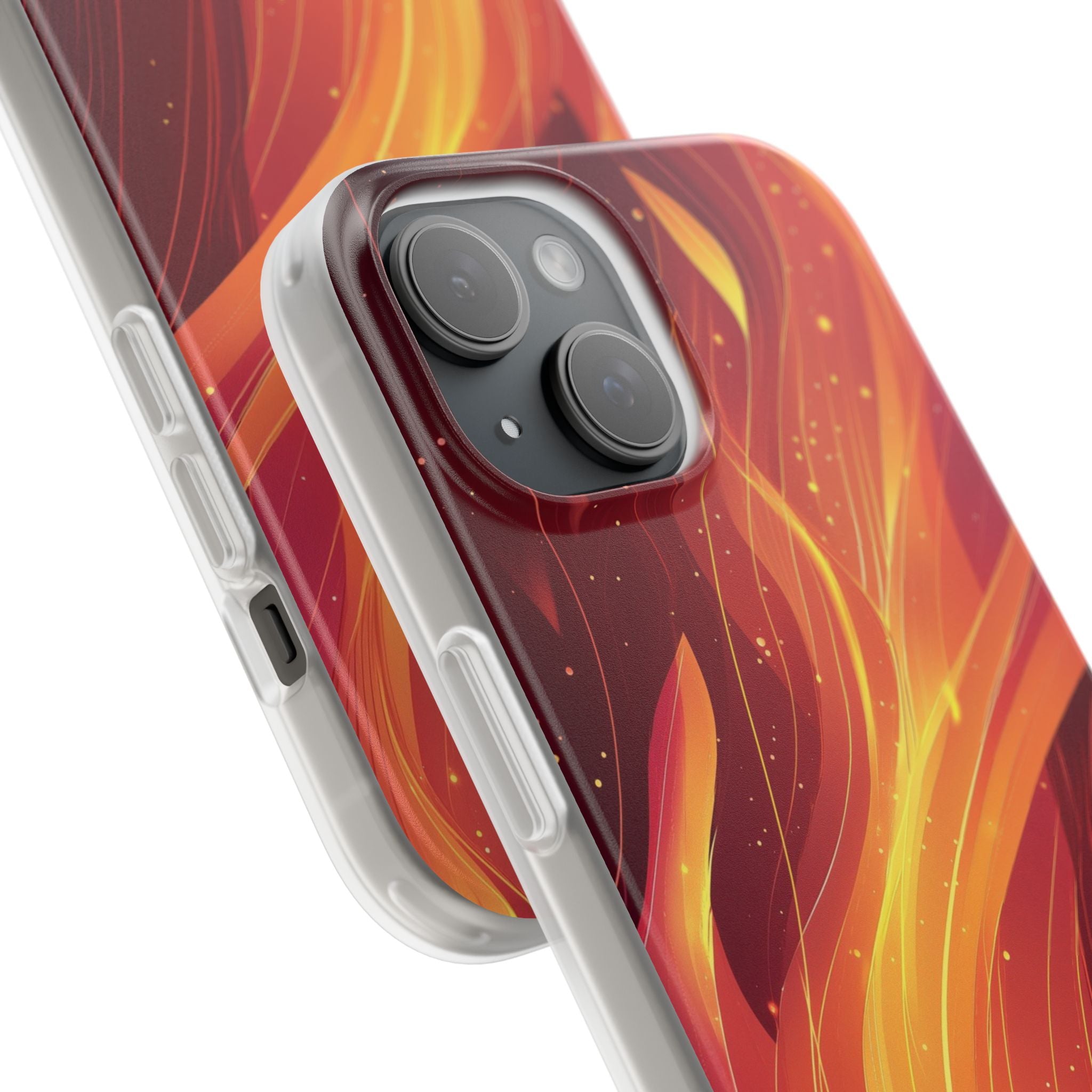 Flaming Flow iPhone 15 Case - Soft