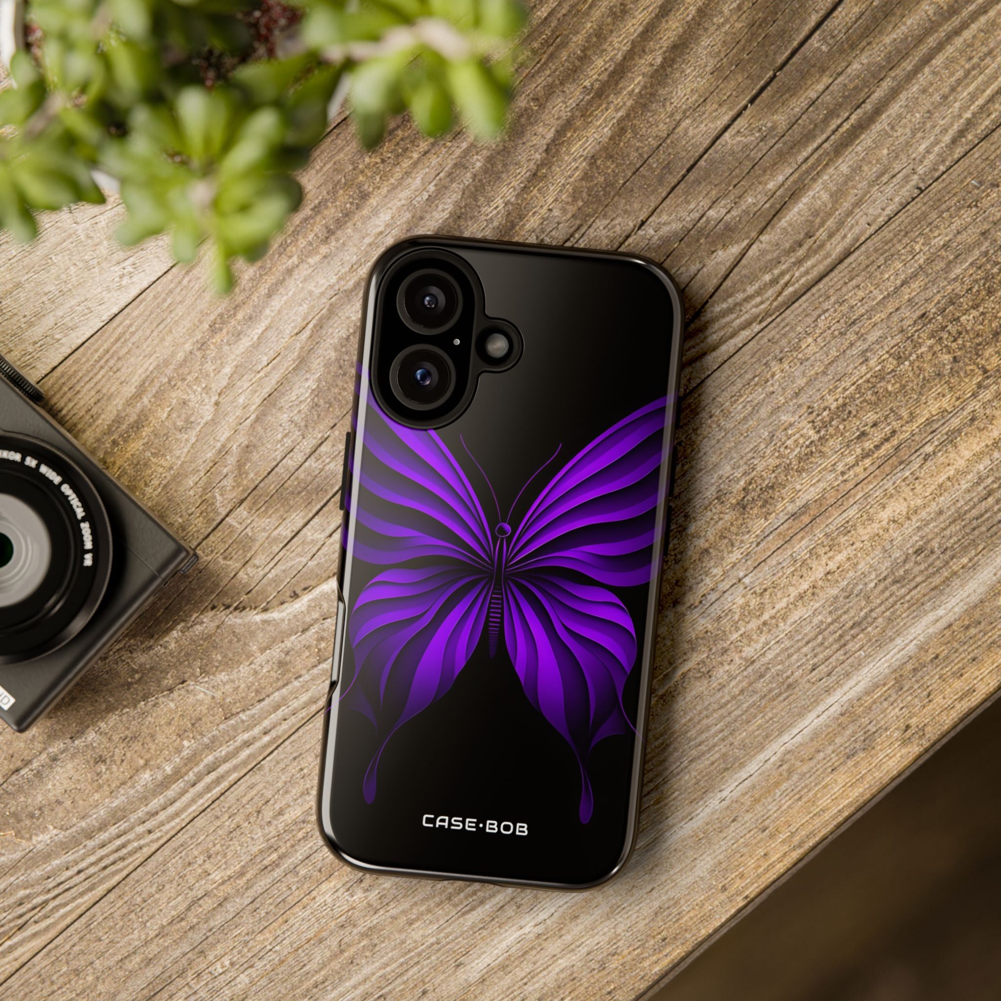 Violet Monarch iPhone 16 Plus Case - Tough