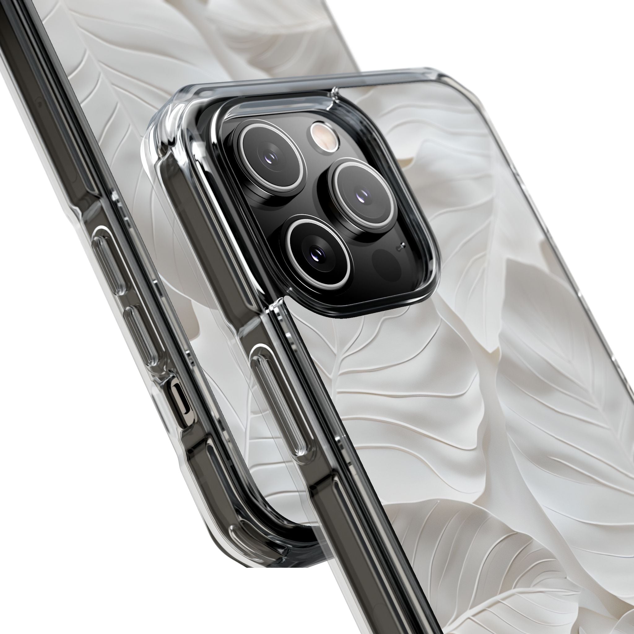 Elegant Leaf Relief iPhone Case - Impact
