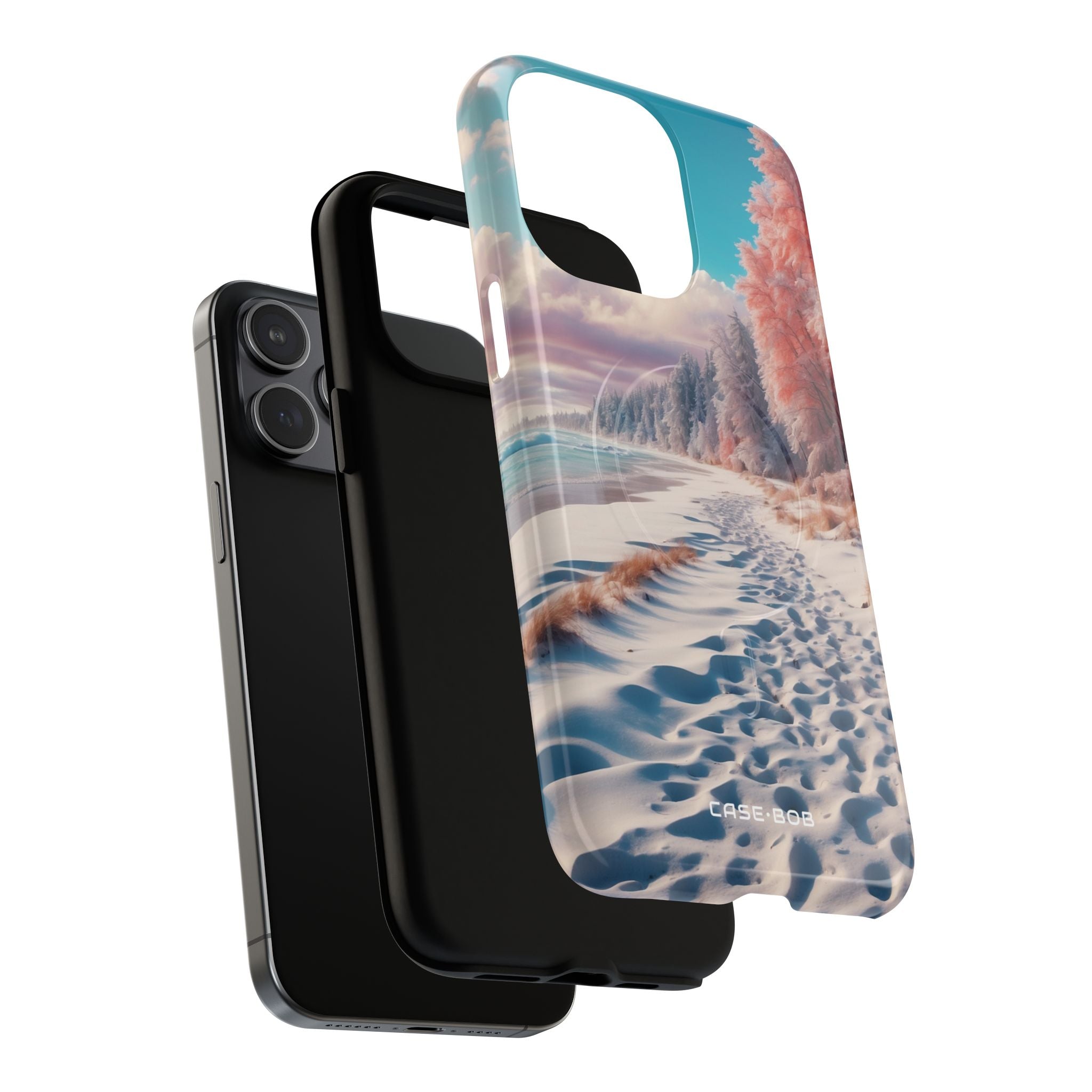 Snowy Footprints iPhone 15 Pro Max Case - Tough+