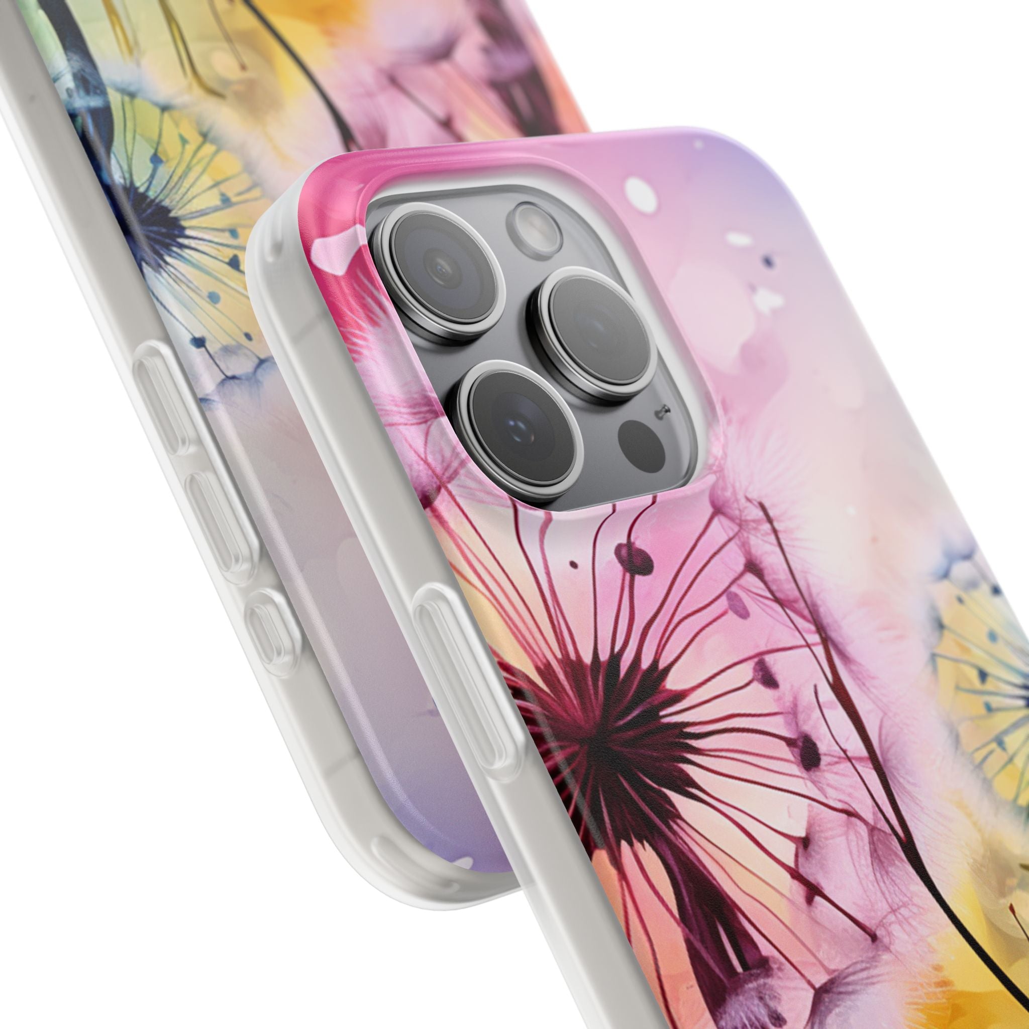 Dandelion Glow iPhone 15 Pro Max Case - Soft