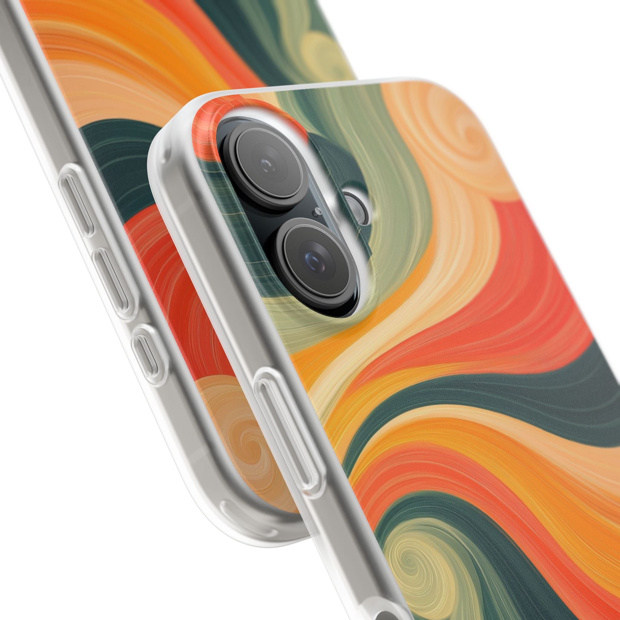 Swirling Ember iPhone 16 Case - Soft