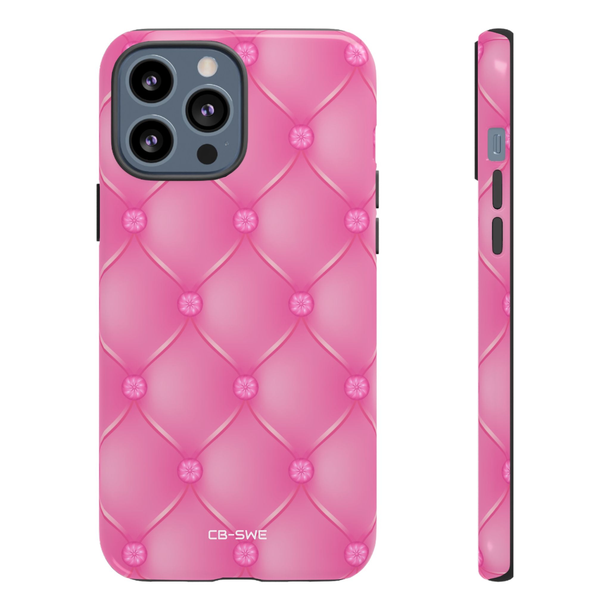 Quilted Pink Elegance - iPhone Case