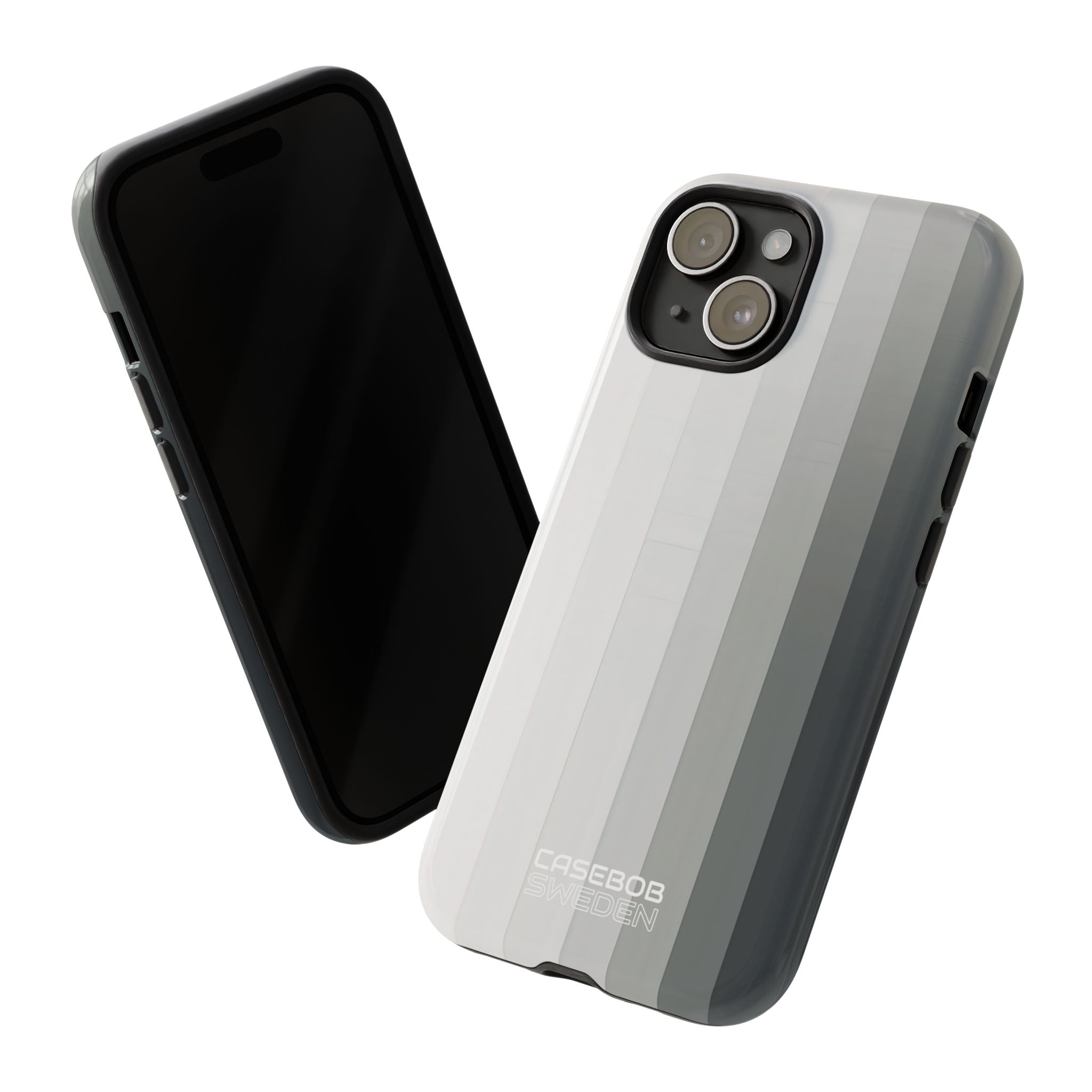 Strisce a gradiente argento iPhone 15 - Tough