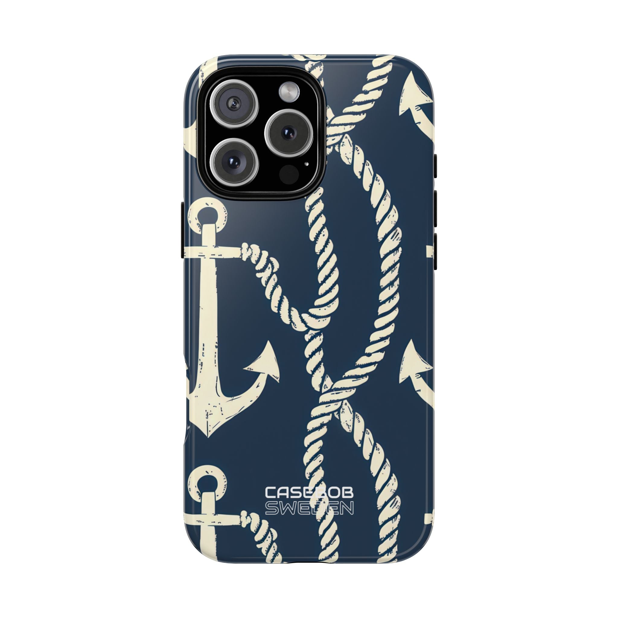 Nautical Anchors Rope iPhone 16 - Tough