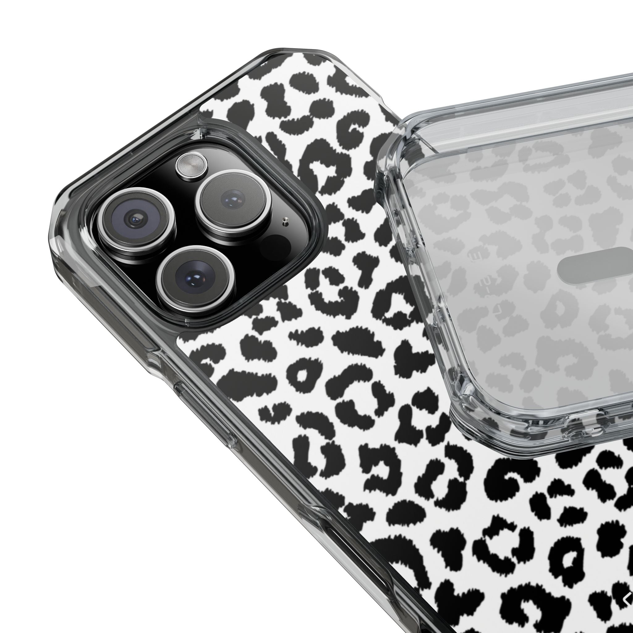 Monochrome Leopard Essence iPhone Case - Impact