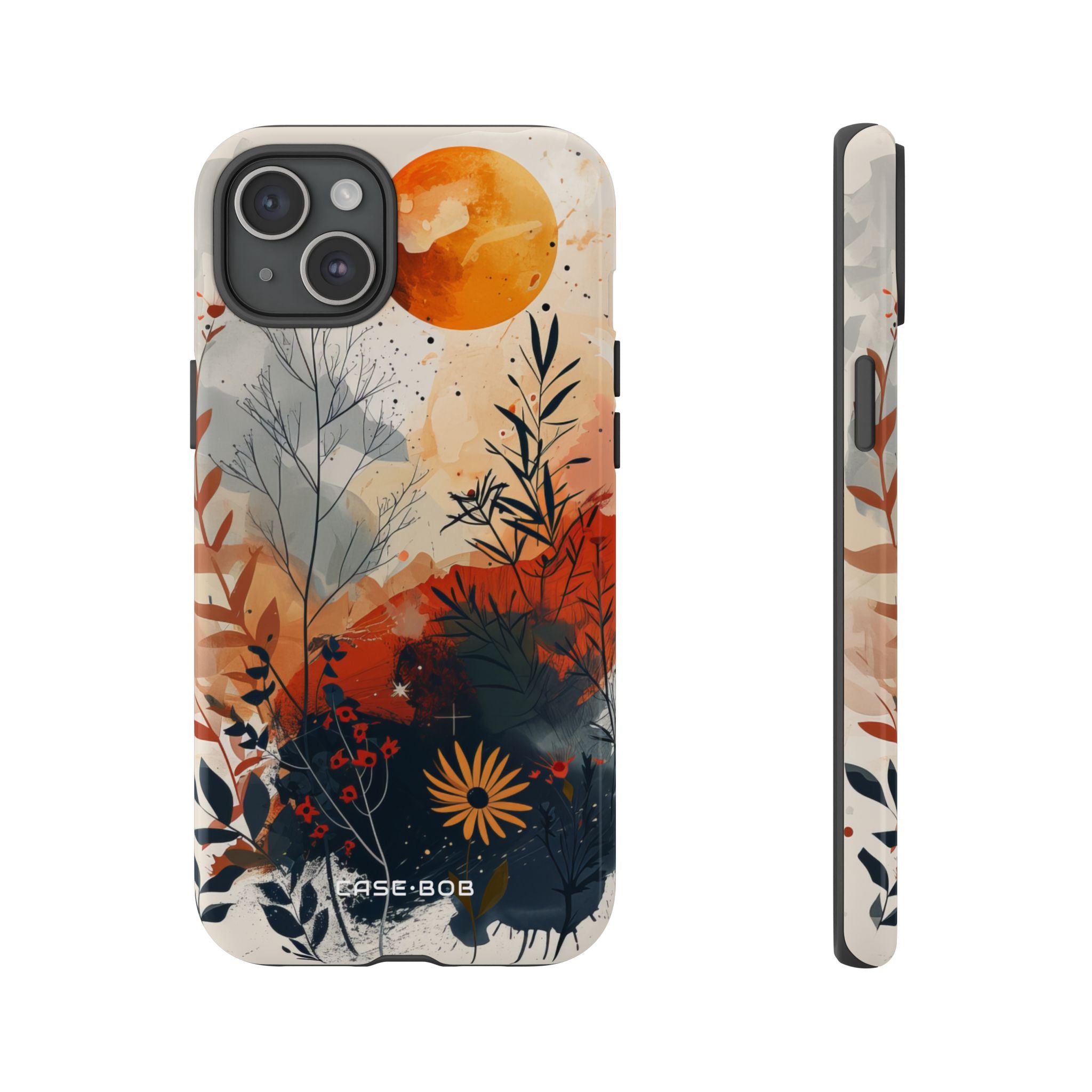 Orange Solstice iPhone 15 Plus Case - Tough