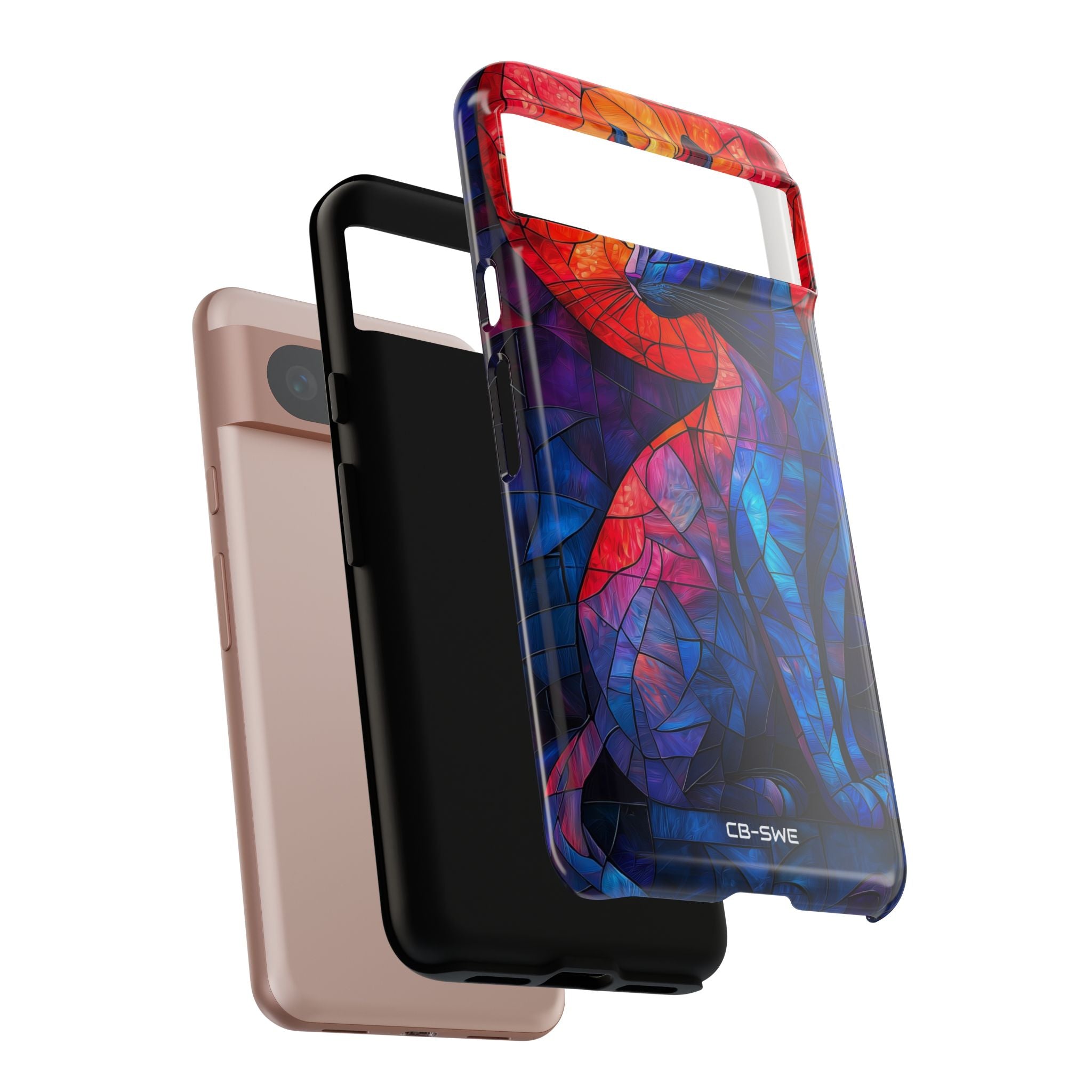 Cat Silhouettes Glow - Google Pixel Case