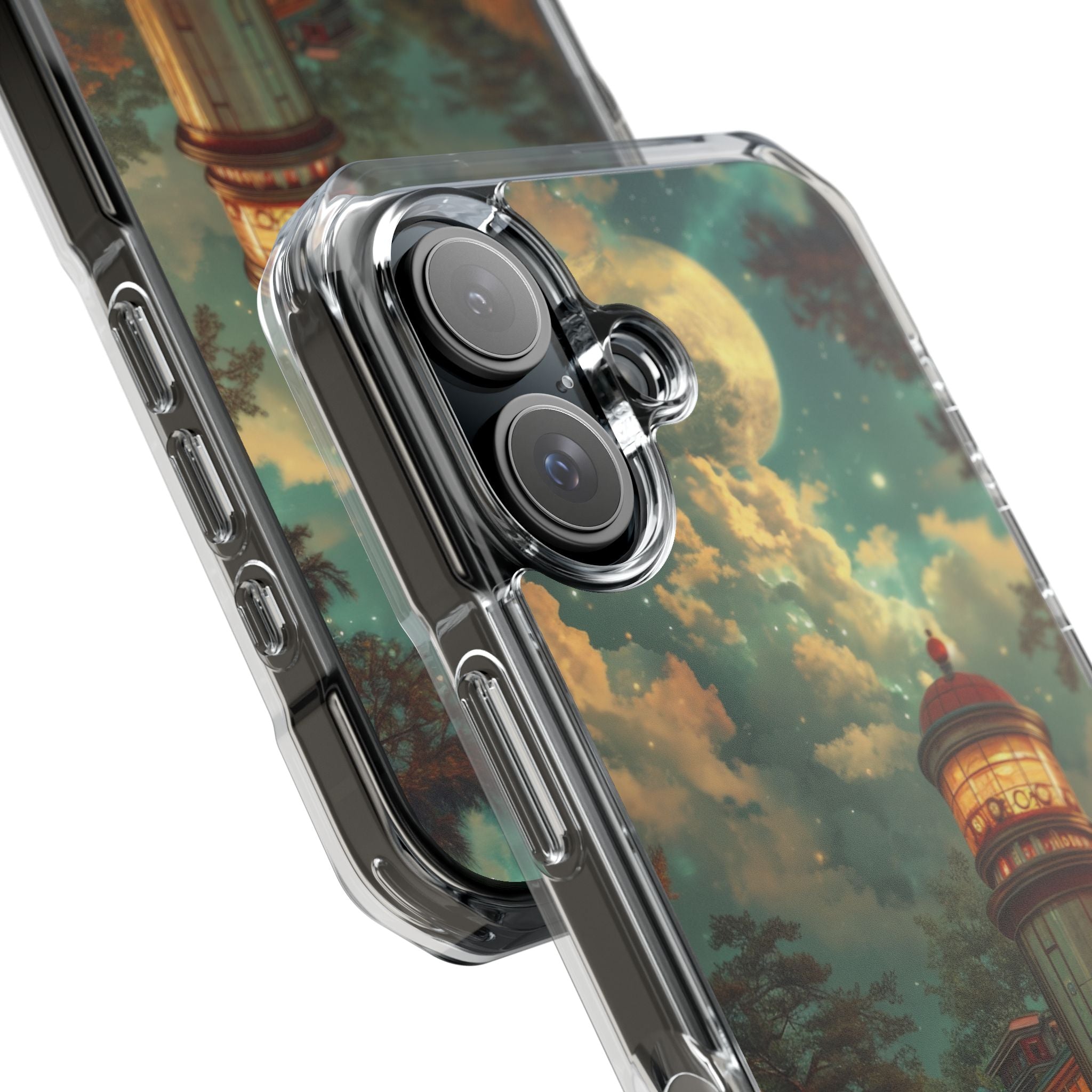 Retro Moonlight Cafe iPhone 16 - Impact Clear+