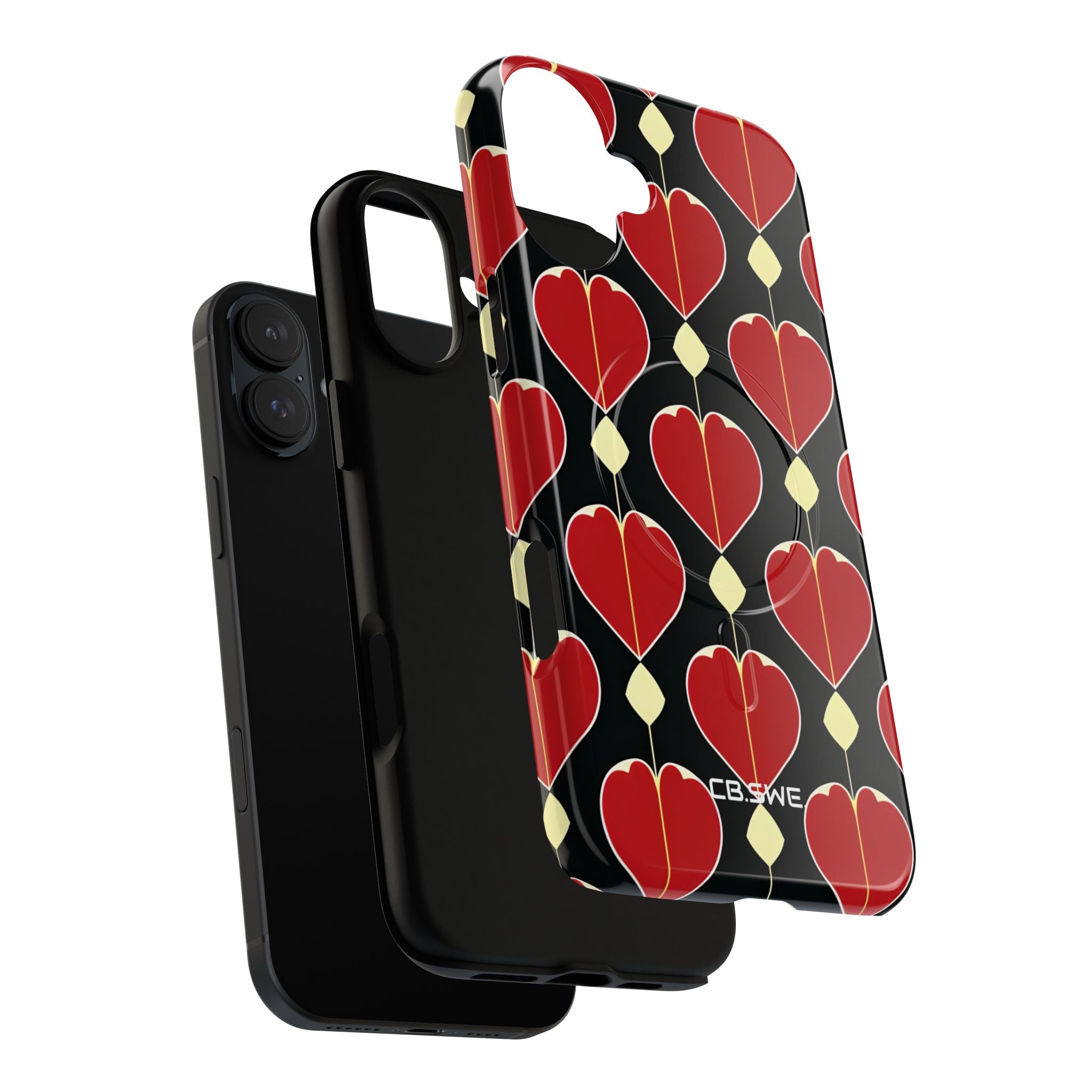 Symmetrical Heart Shape Seamless Colors iPhone 16 - Tough+