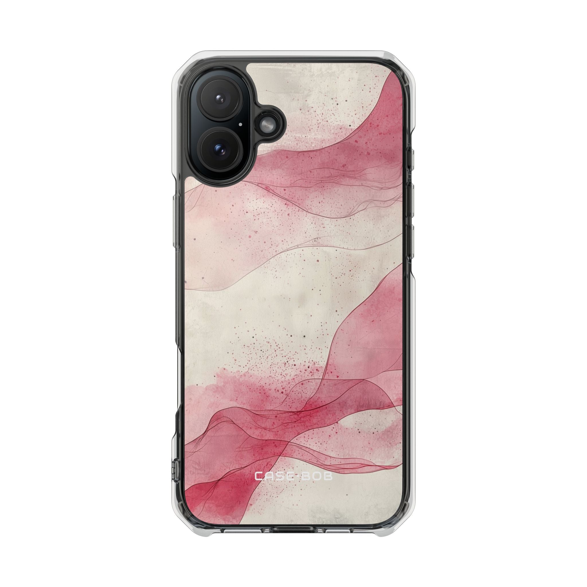 Crimson Waves iPhone 16 Plus Case - Impact