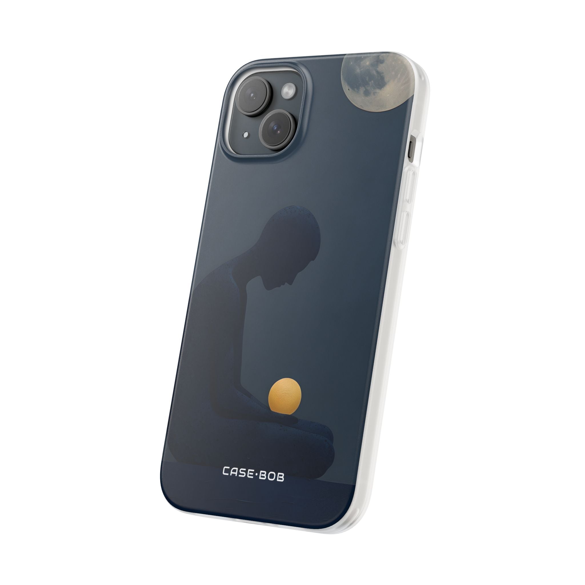 Moonlit Contemplation iPhone 15 Plus Case - Soft