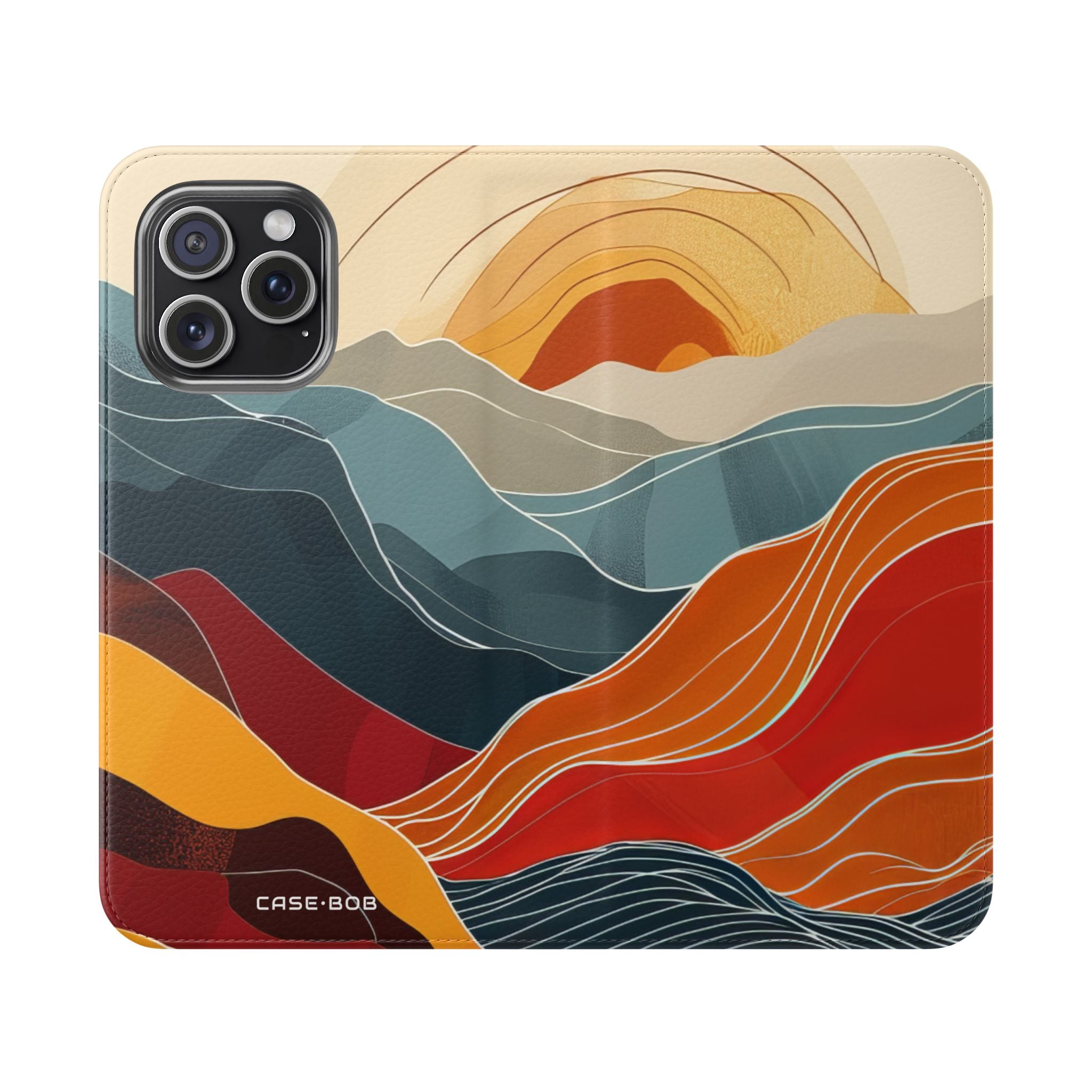 Crimson Hills - iPhone 15 Pro Max -lompakkokotelo