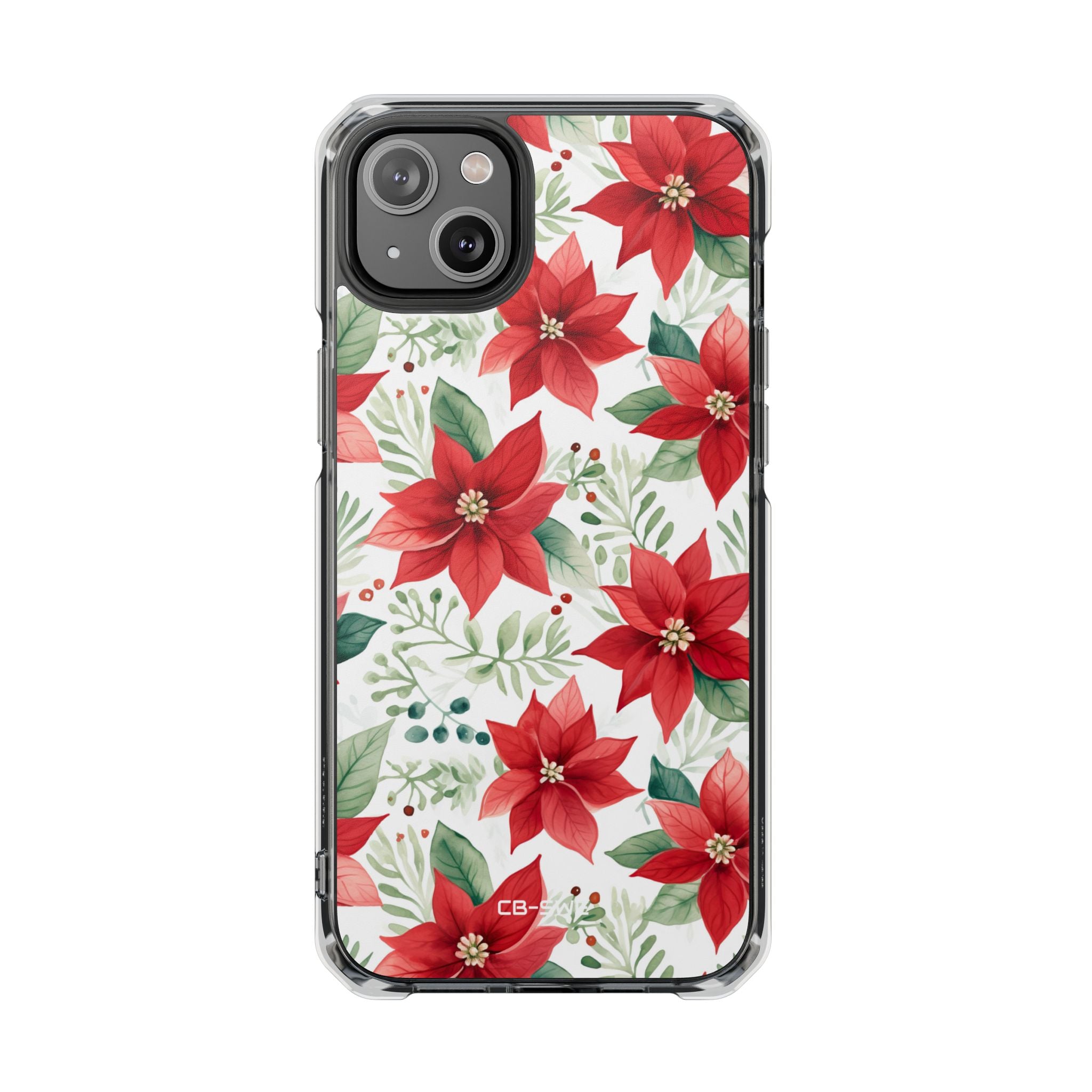 Poinsettias Bloom Bright iPhone Case - Impact