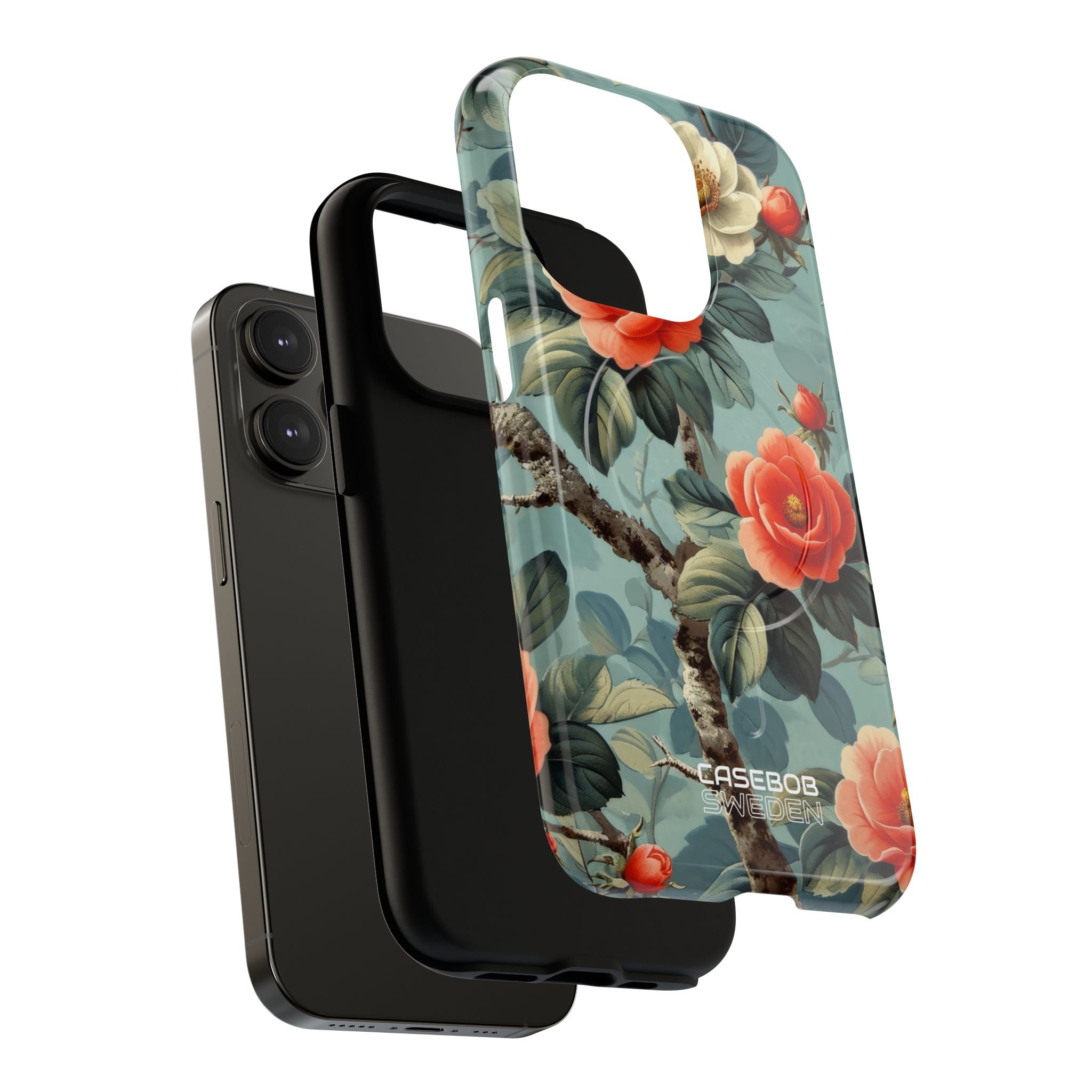 Coral Blossom Tapestry iPhone 14 - Tough+