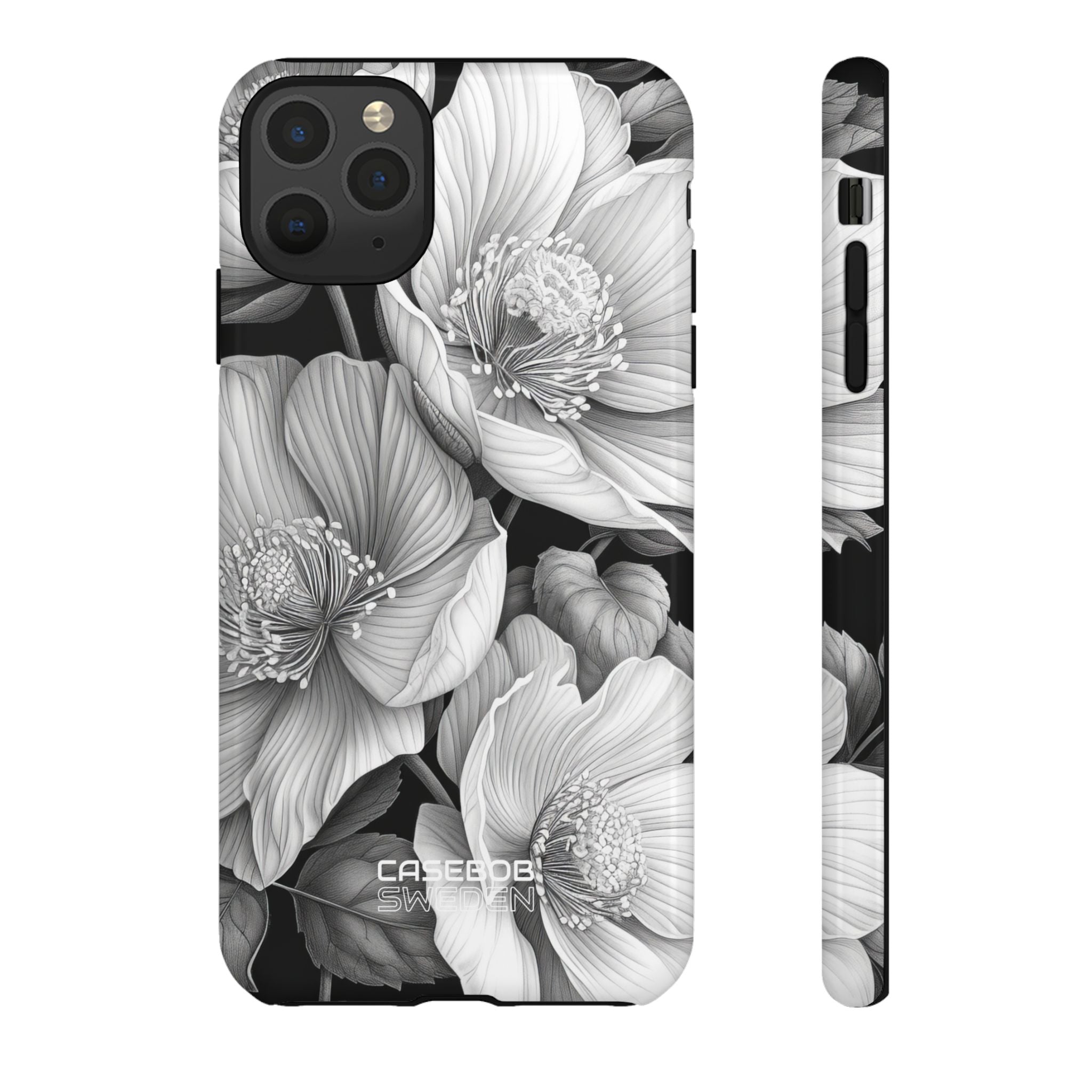 Monochrome Petal Dance iPhone 11 - Tough