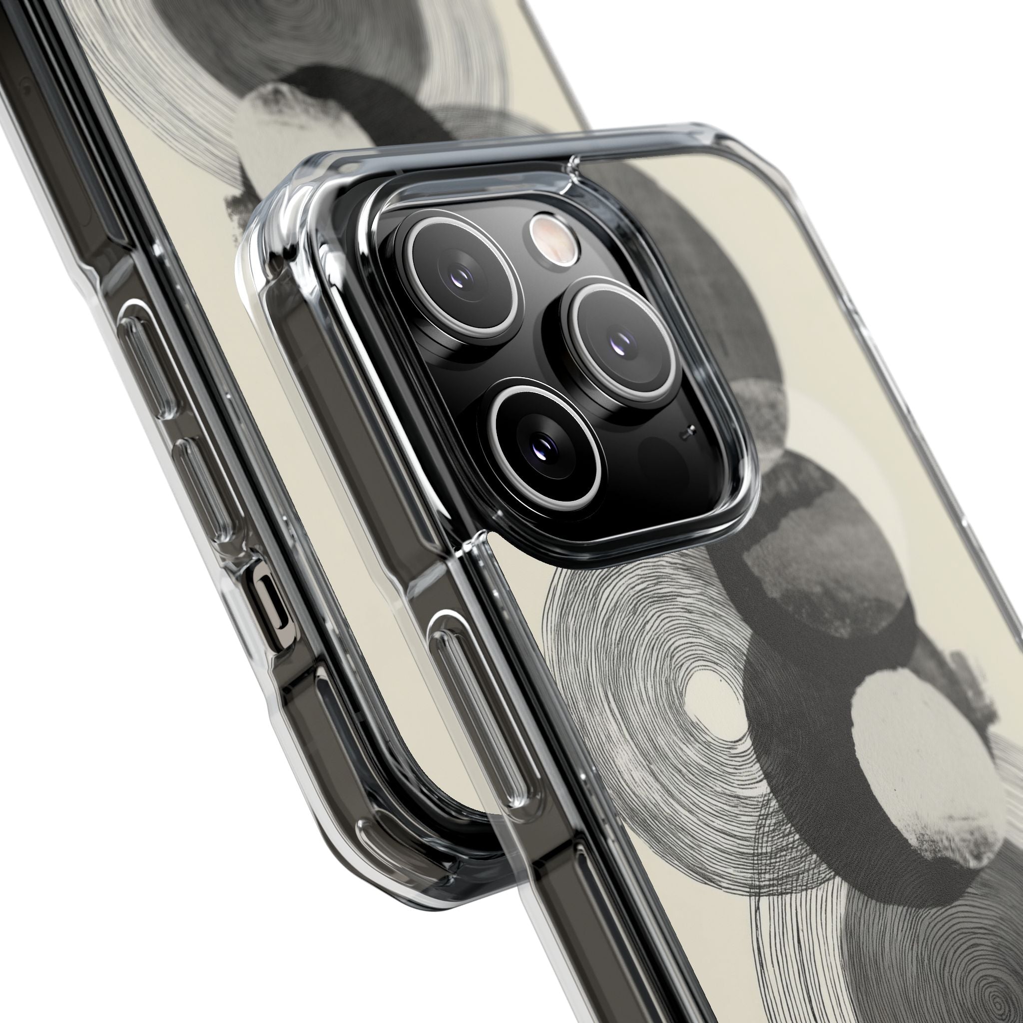 Circles Embrace Lines iPhone Case - Impact