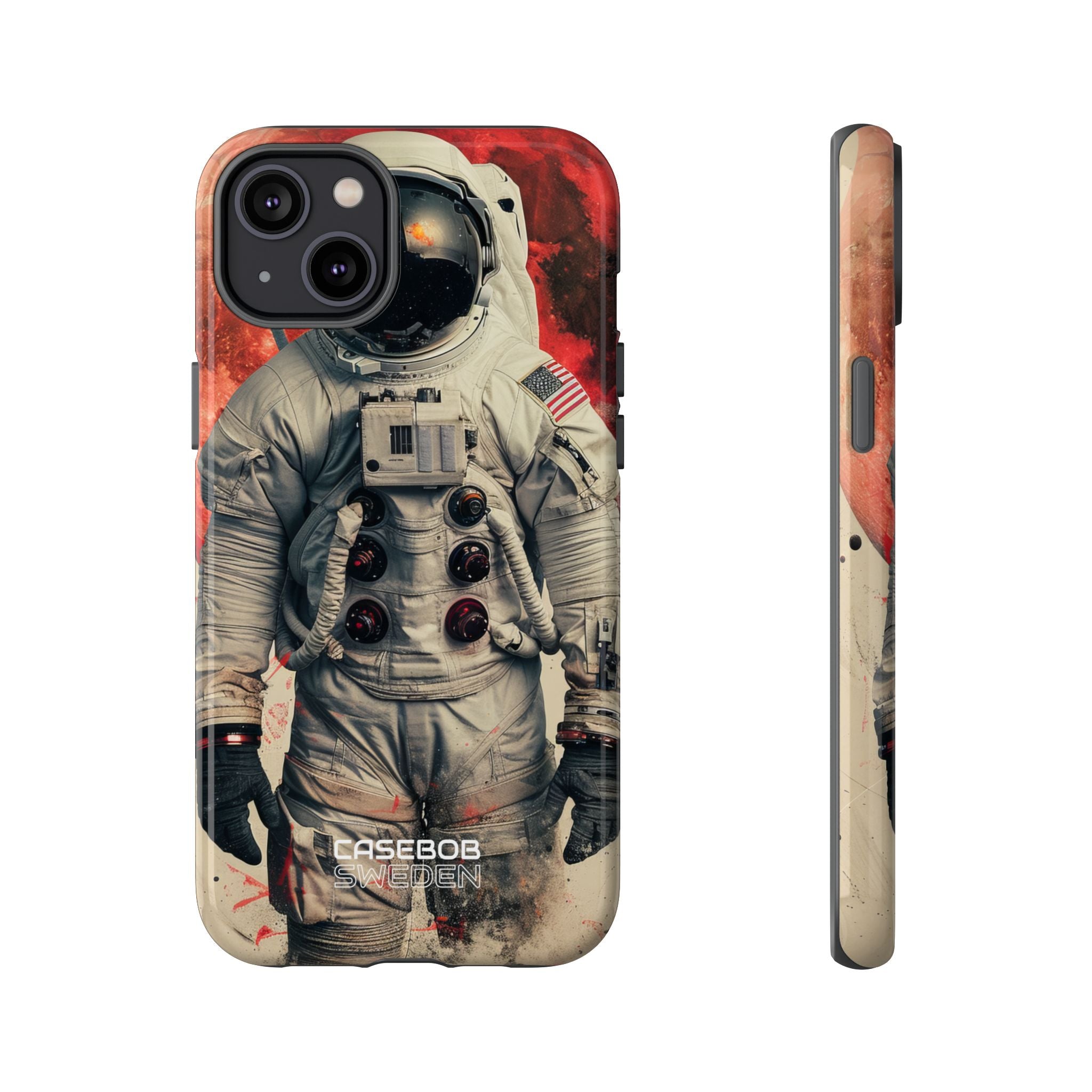 Crimson Spacewalk Dream iPhone 14 - Resistente