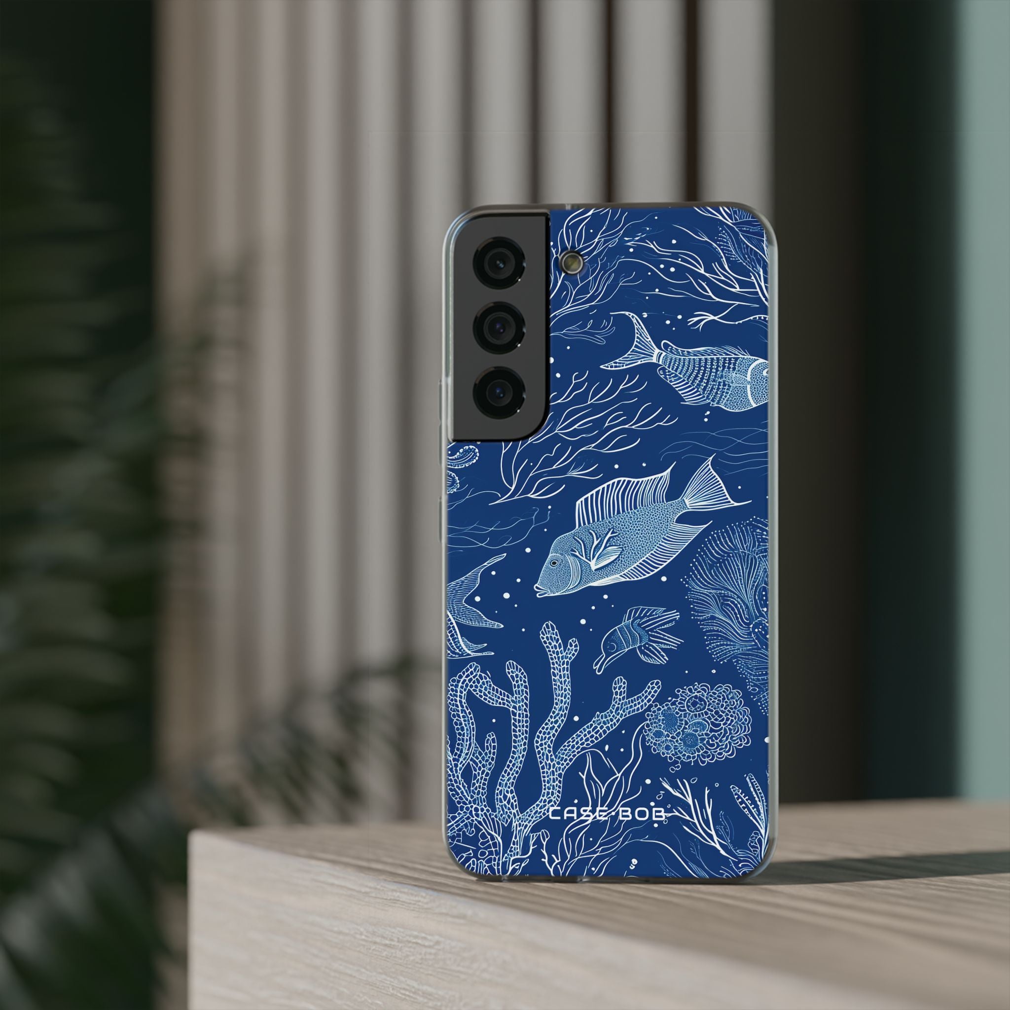 Navy Scale Reef Samsung S22 - Soft
