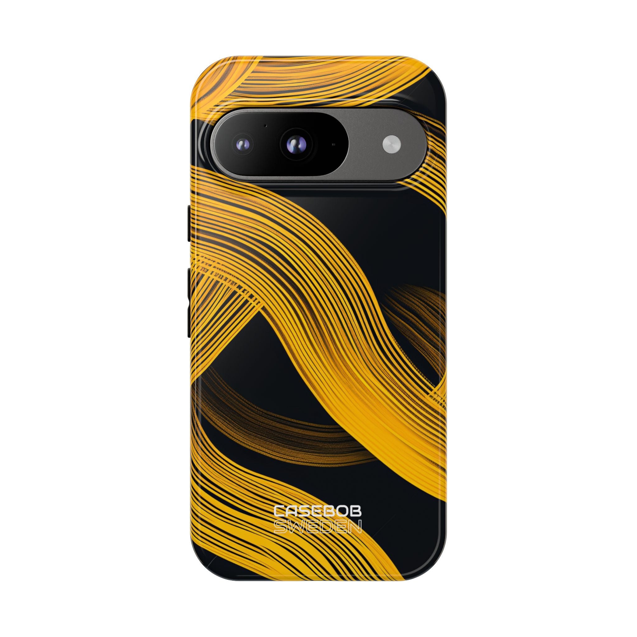 Yellow Flow Lines Google Pixel 9 - Tough
