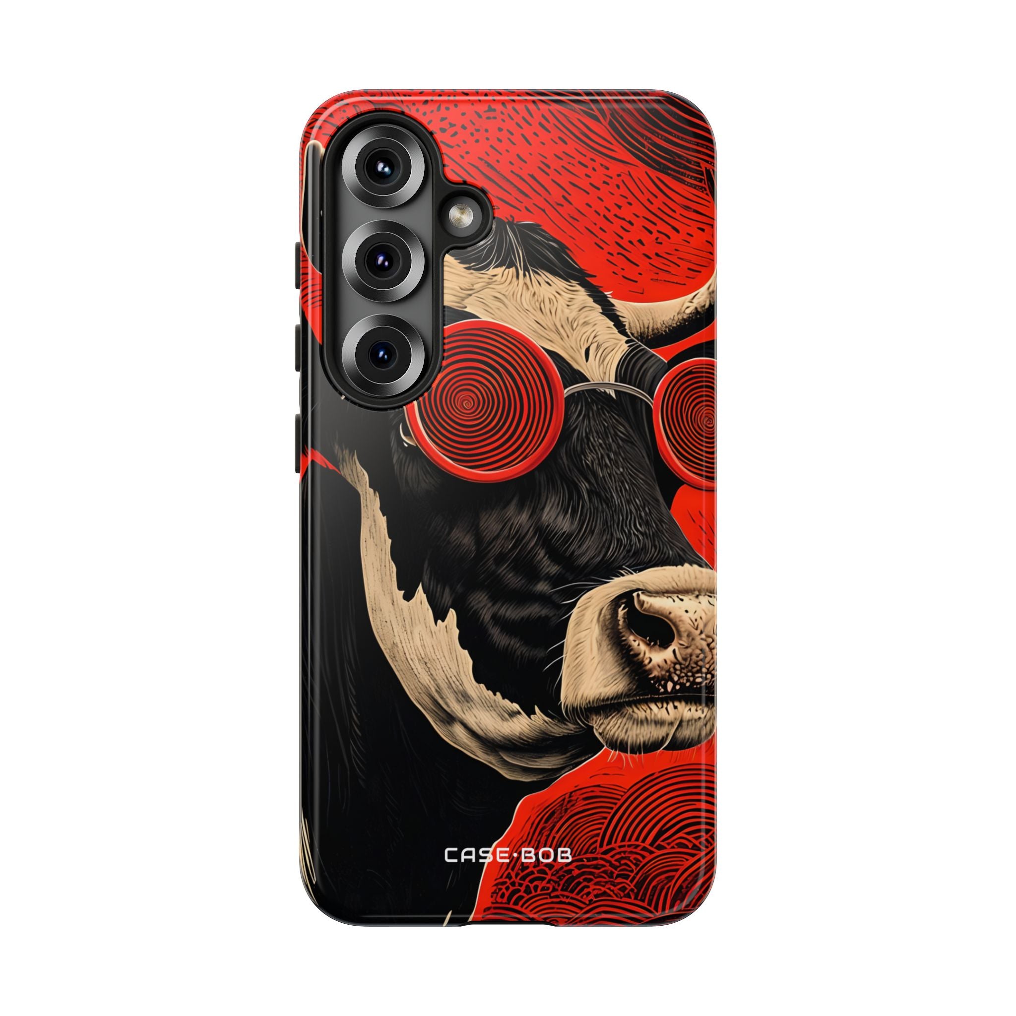 Hypnotic Cow Samsung S25 Case - Tough