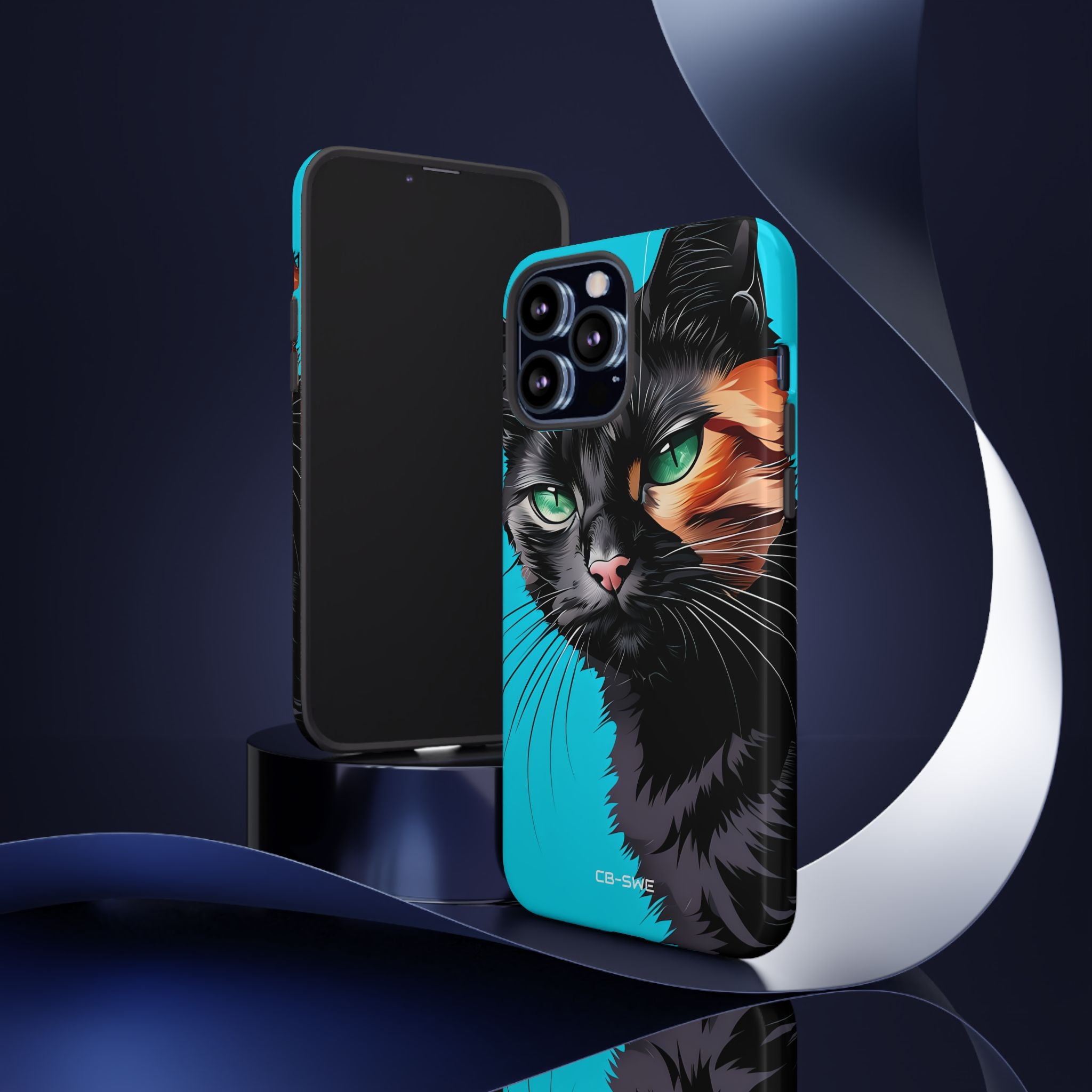 Curious Cat Stare - iPhone Case