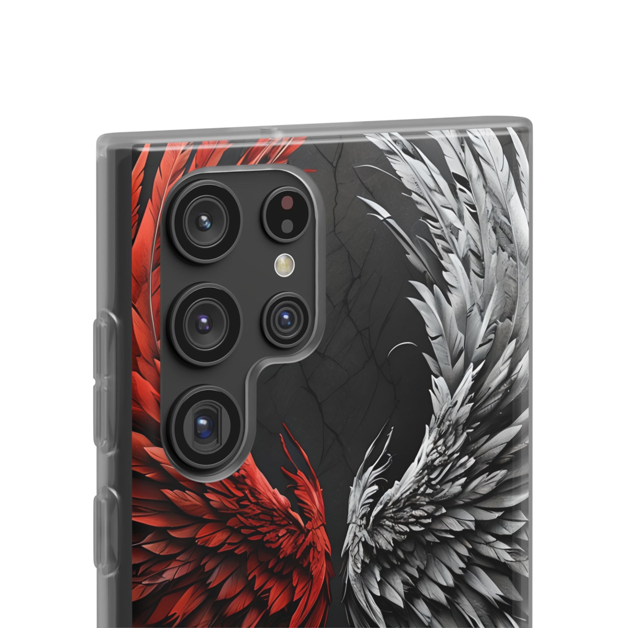 Crimson White Wings Samsung S22 Ultra Case - Soft