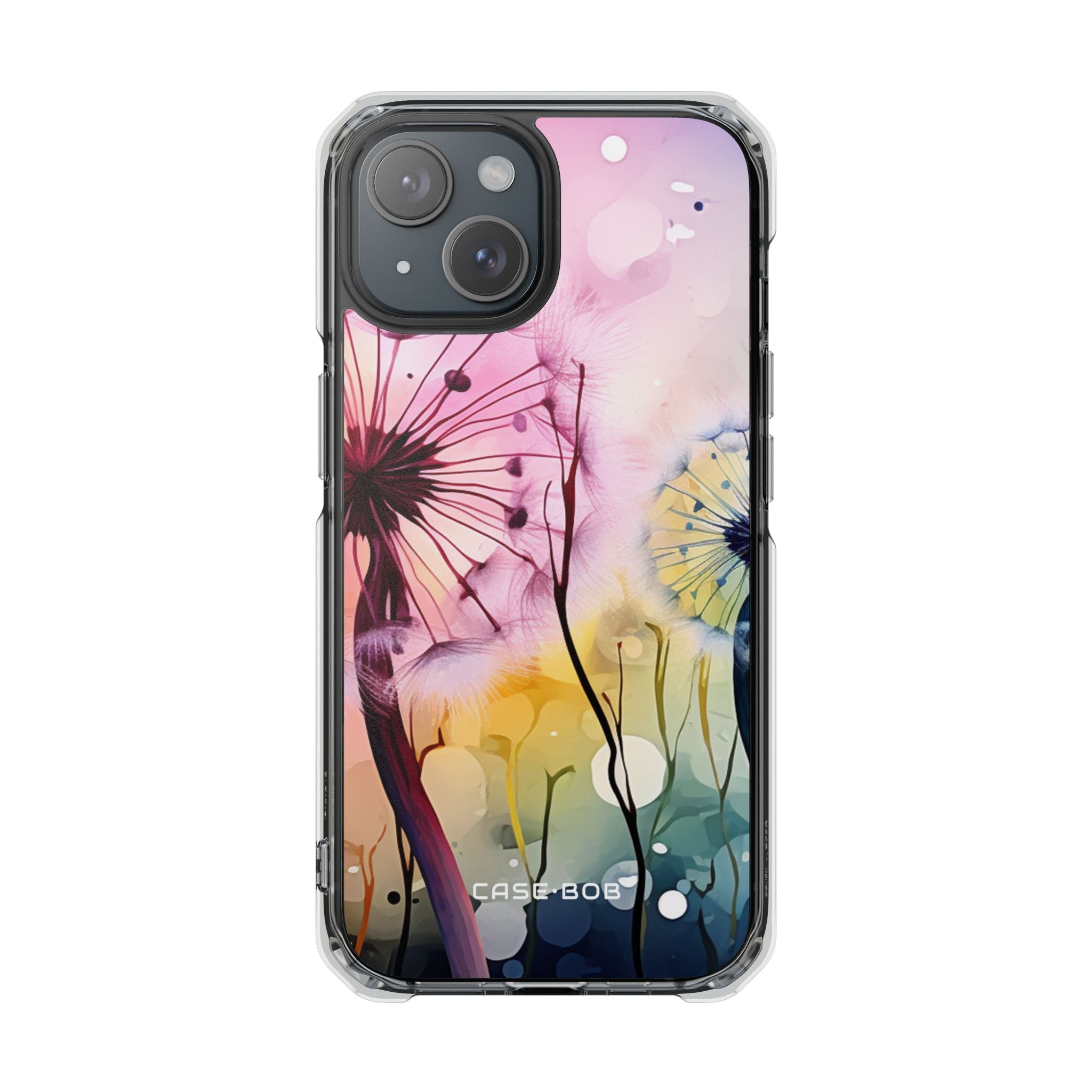 Pink Dandelion Glow iPhone 15 Case - Impact