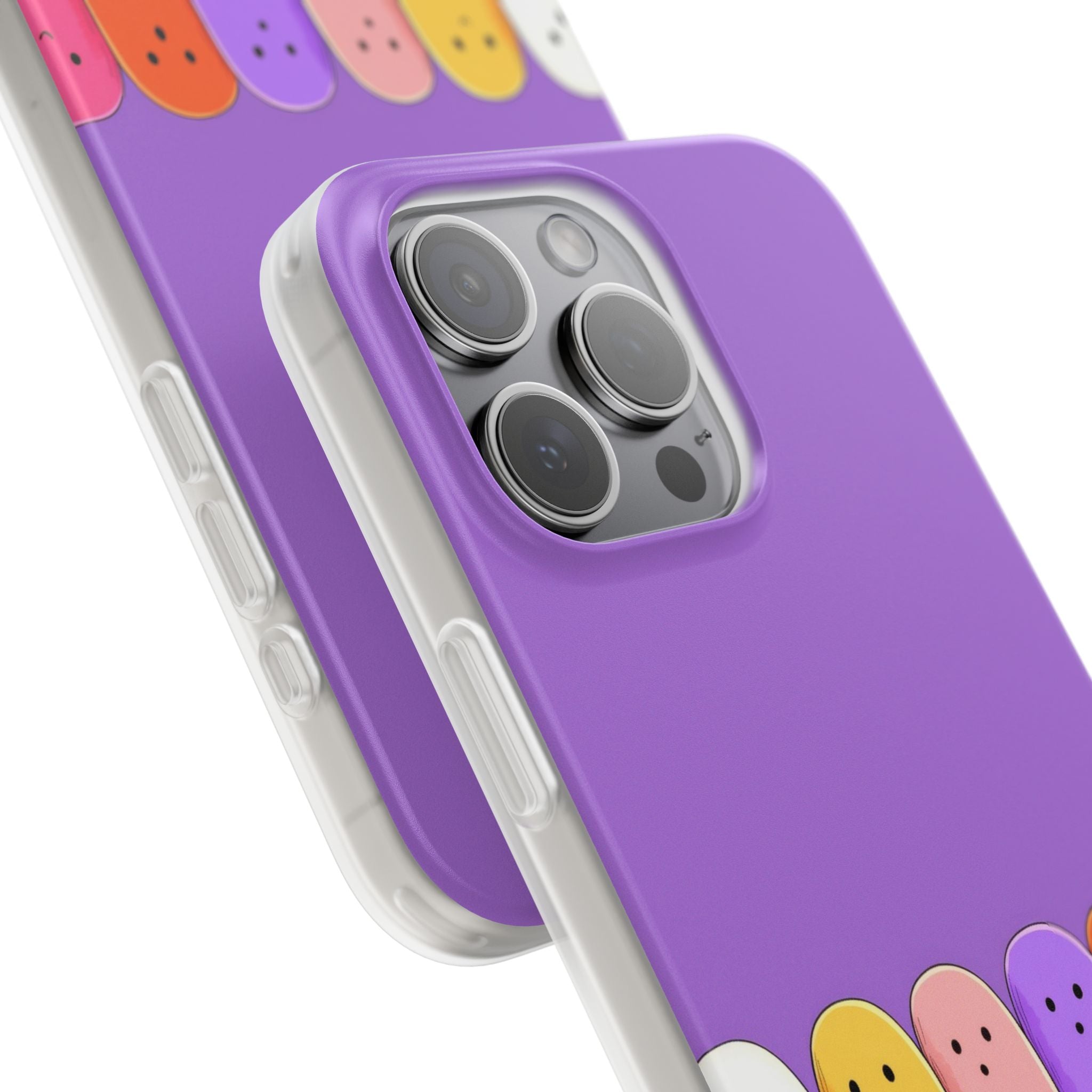 Colorful Ghosts iPhone 15 Pro Max Case - Soft