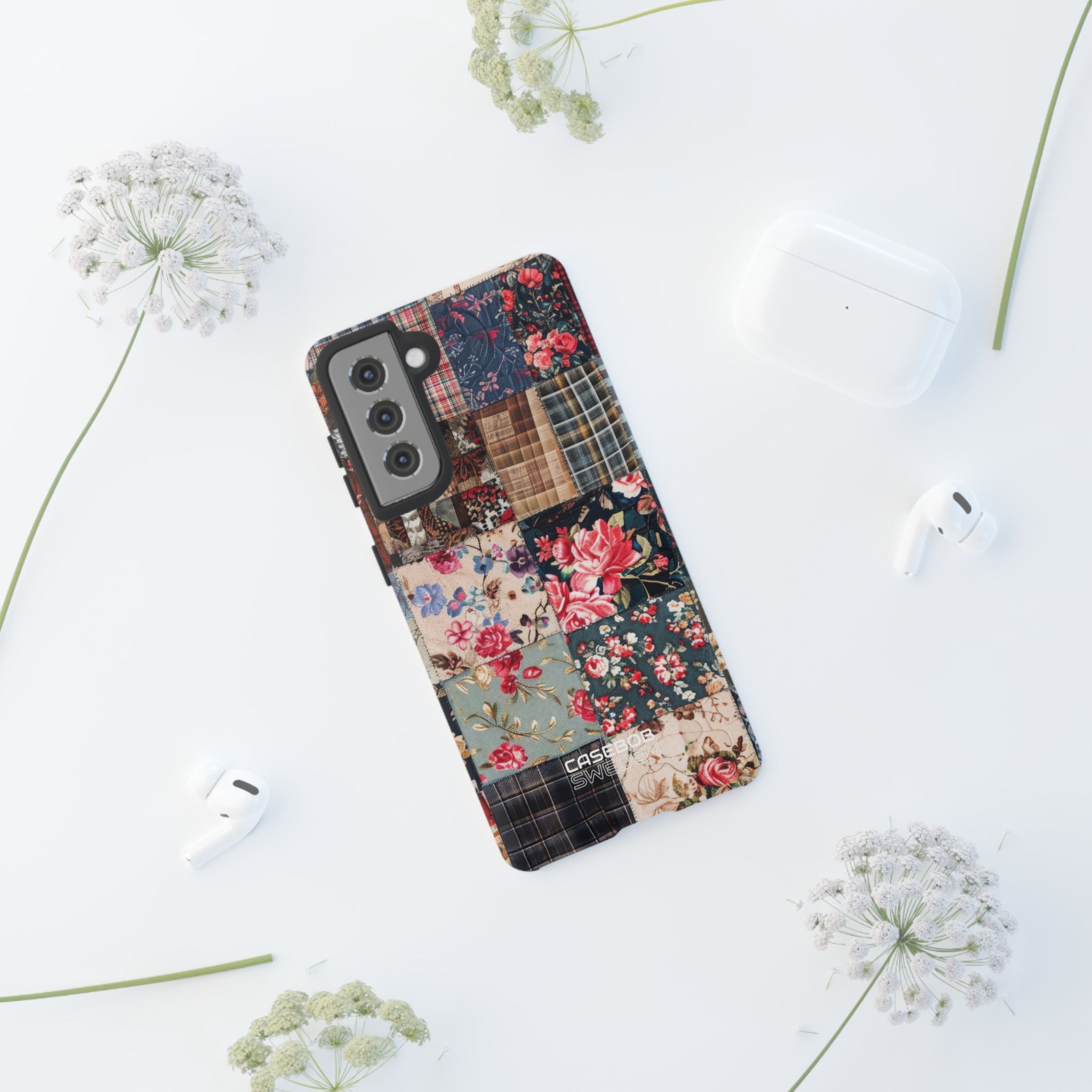 Trapunta floreale patchwork Samsung S21 - Tough