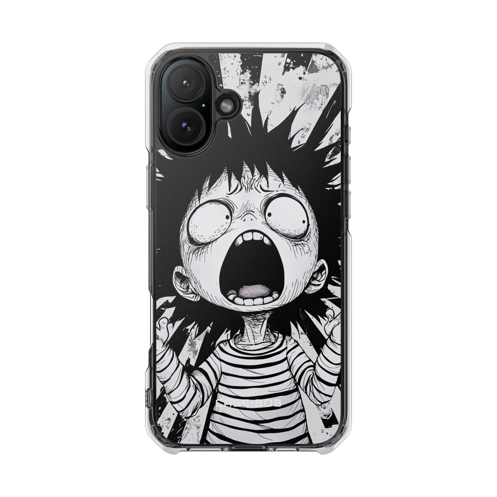 Screaming Stripes iPhone 16 Plus Case - Impact