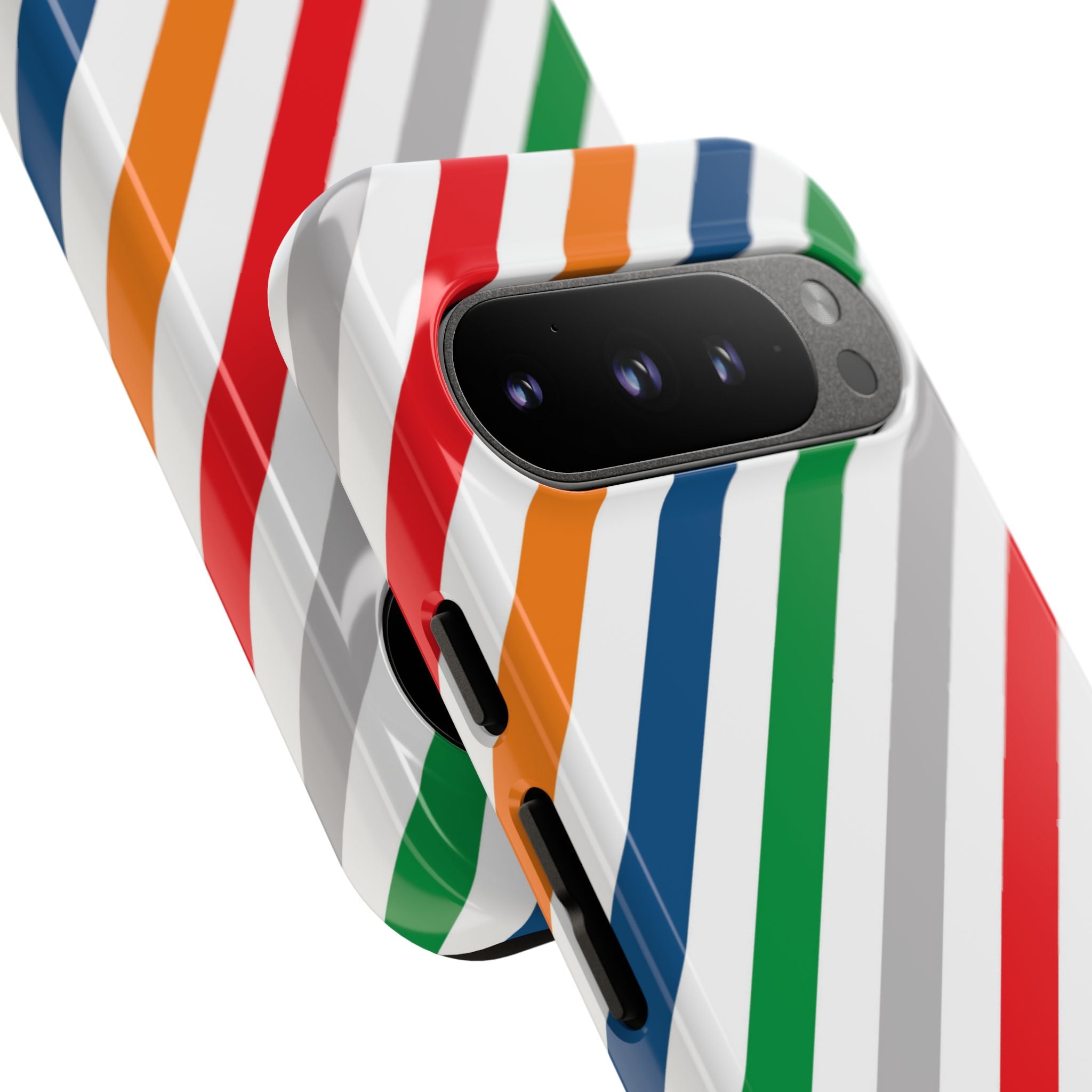 Vibrant Geometric Stripes - Google Pixel Case