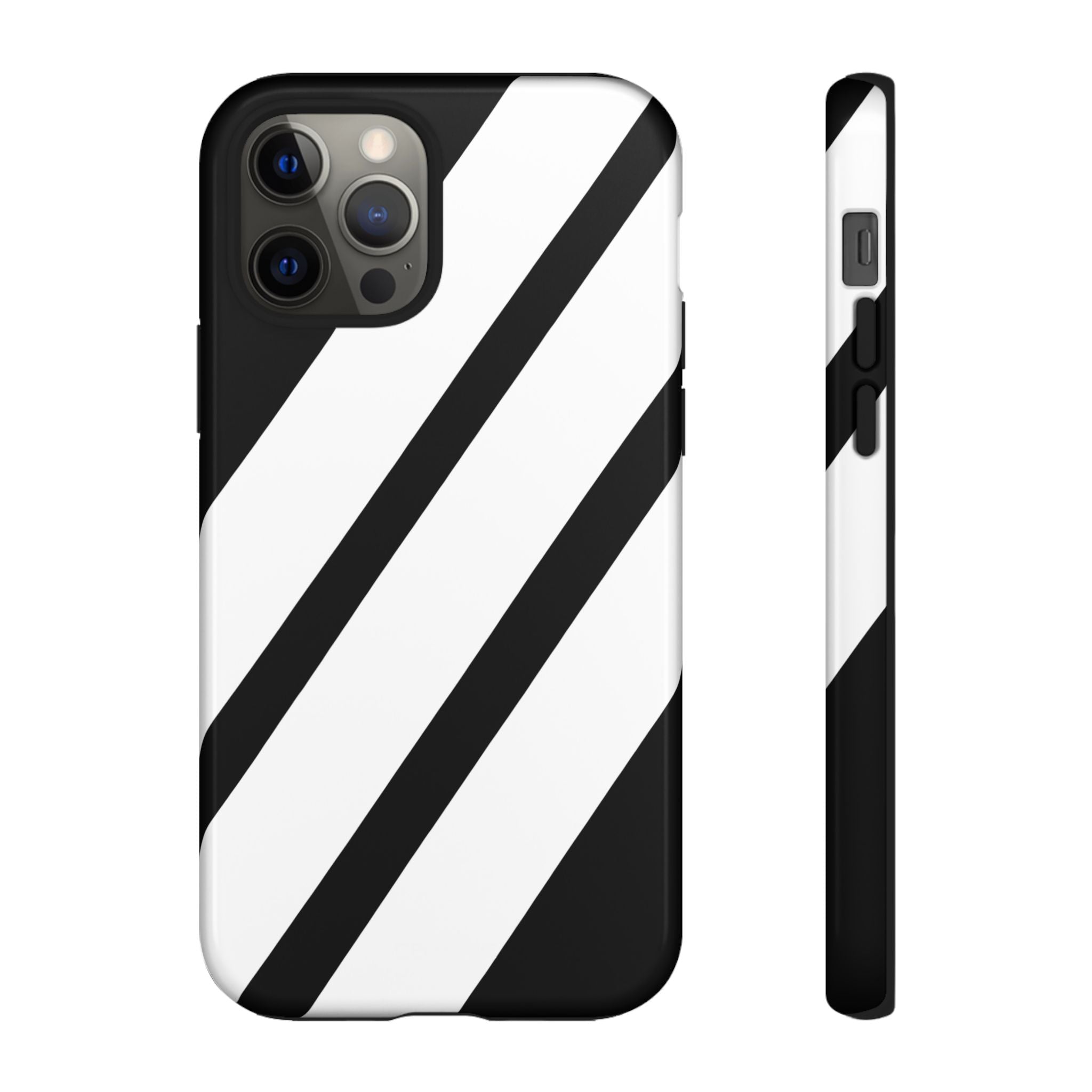 Monochrome Diagonal Symmetry - iPhone Case