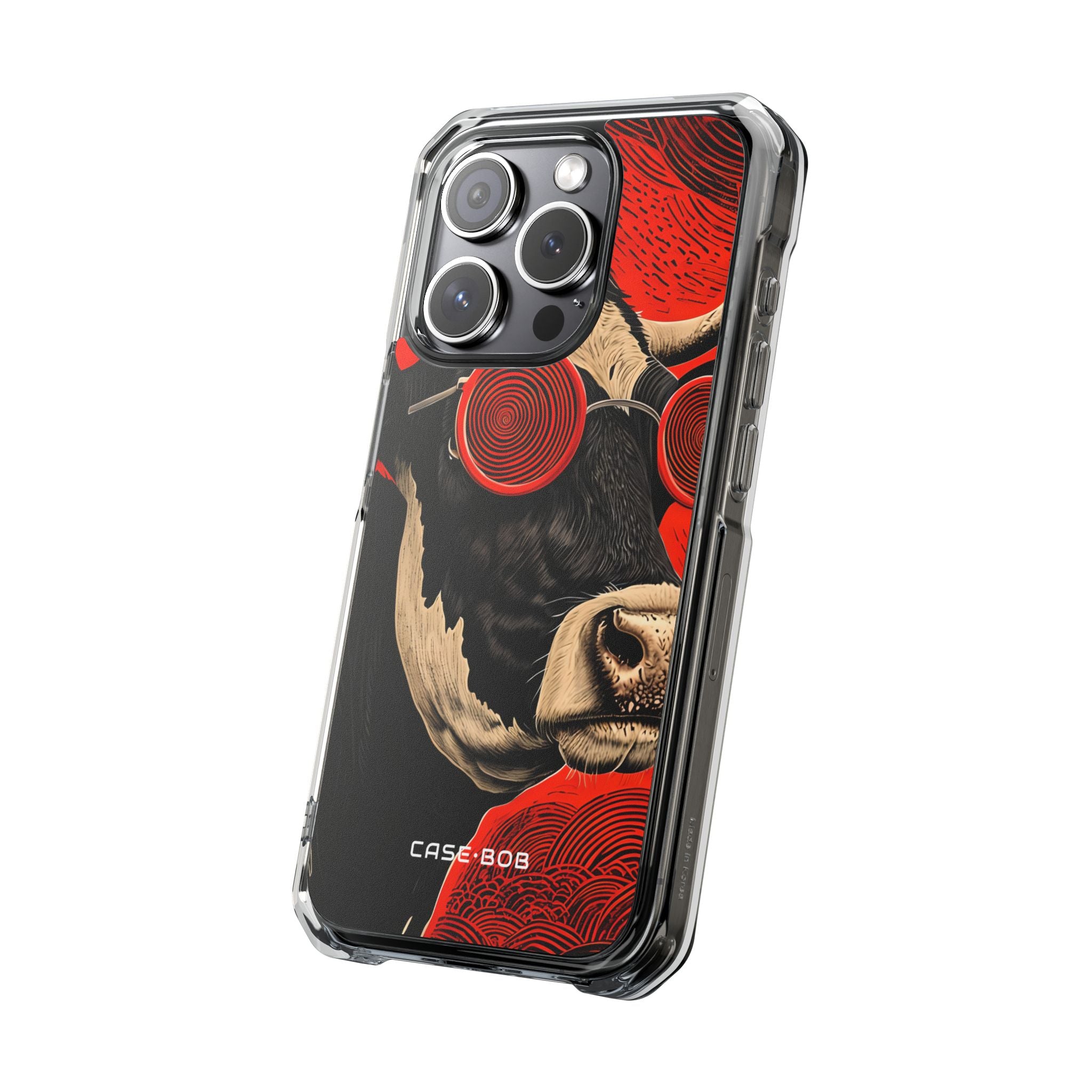 Hypnotic Cow iPhone 15 Pro Case - Impact