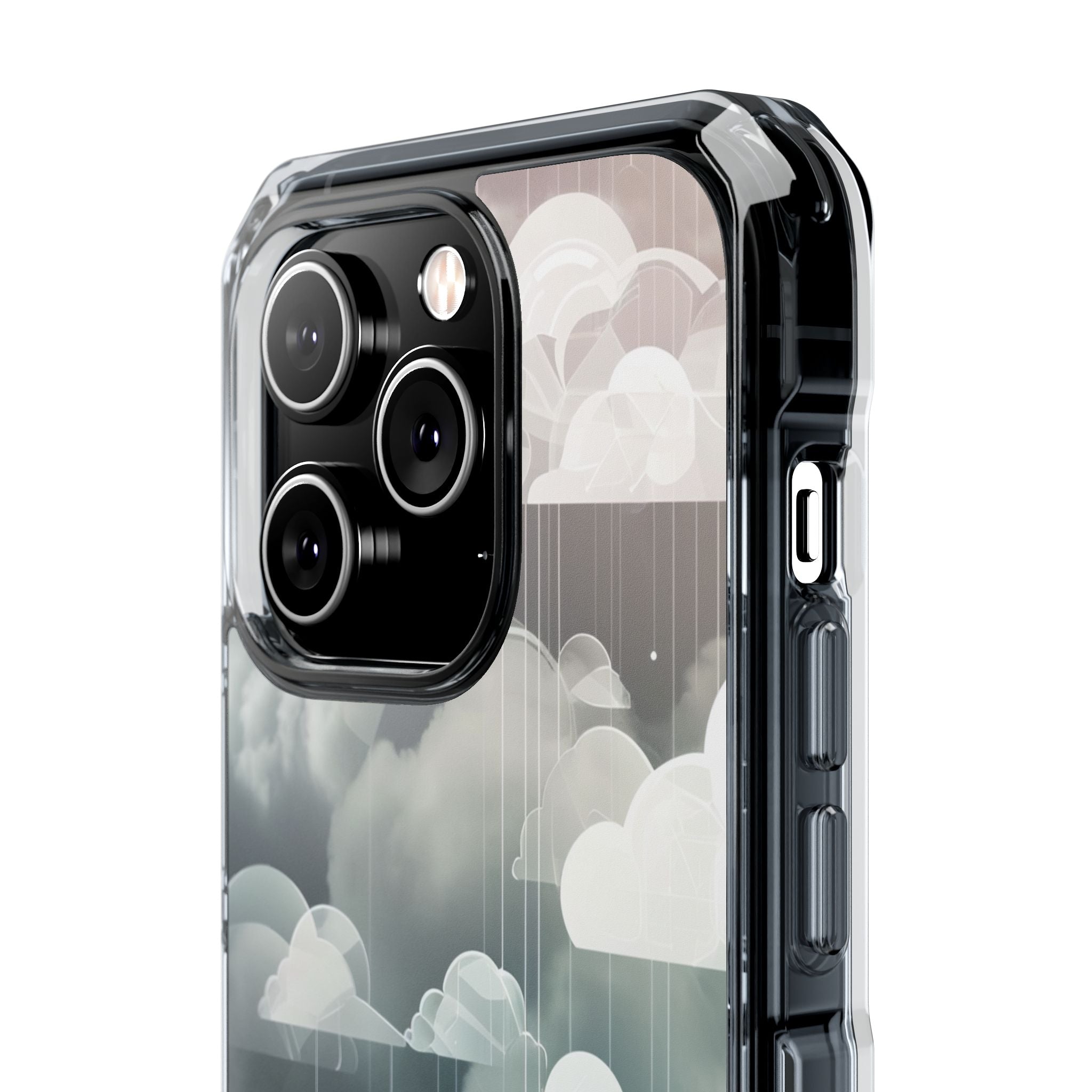 Silver Dream Clouds iPhone 14 - Impact Clear+