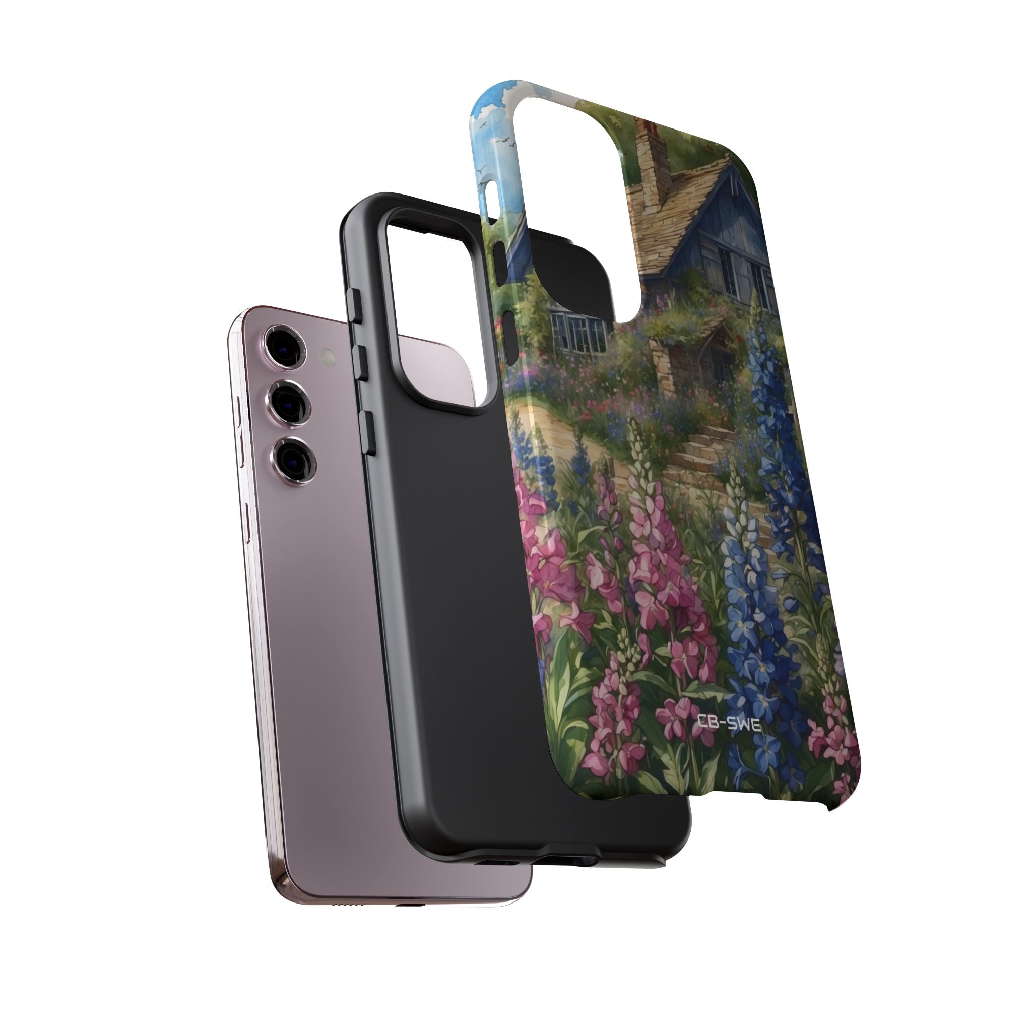 Cottage Surrounded Blossoms - Samsung Case