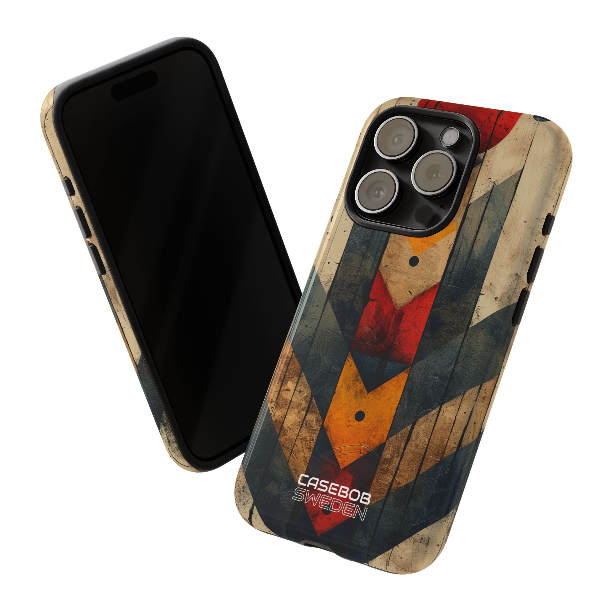 Geometric Fire Rise iPhone 15 - Resistente