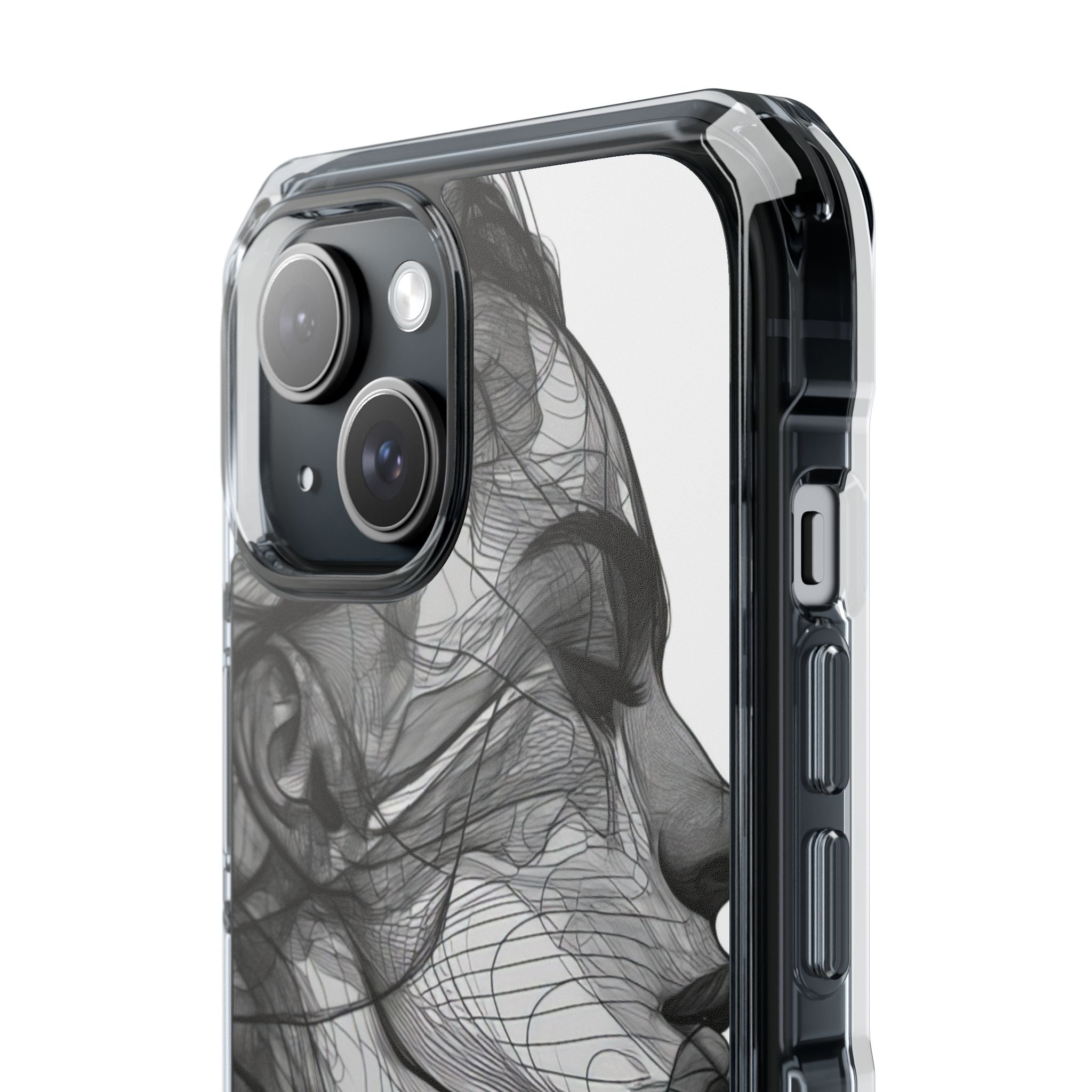 Windswept Woman Lines iPhone 15 - Impact Clear+