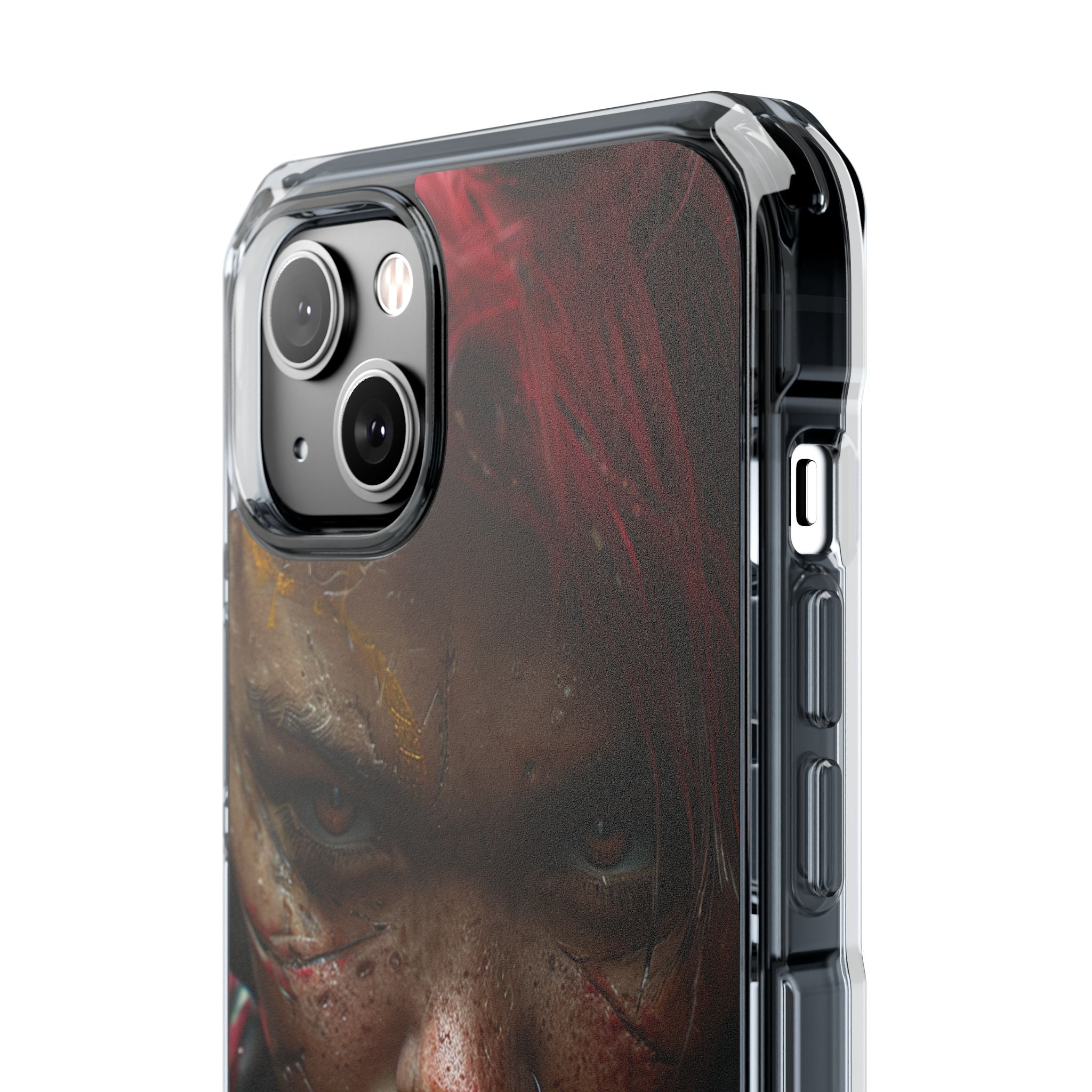 Cyberpunk Rebel Portrait iPhone 14 - Impact Clear+