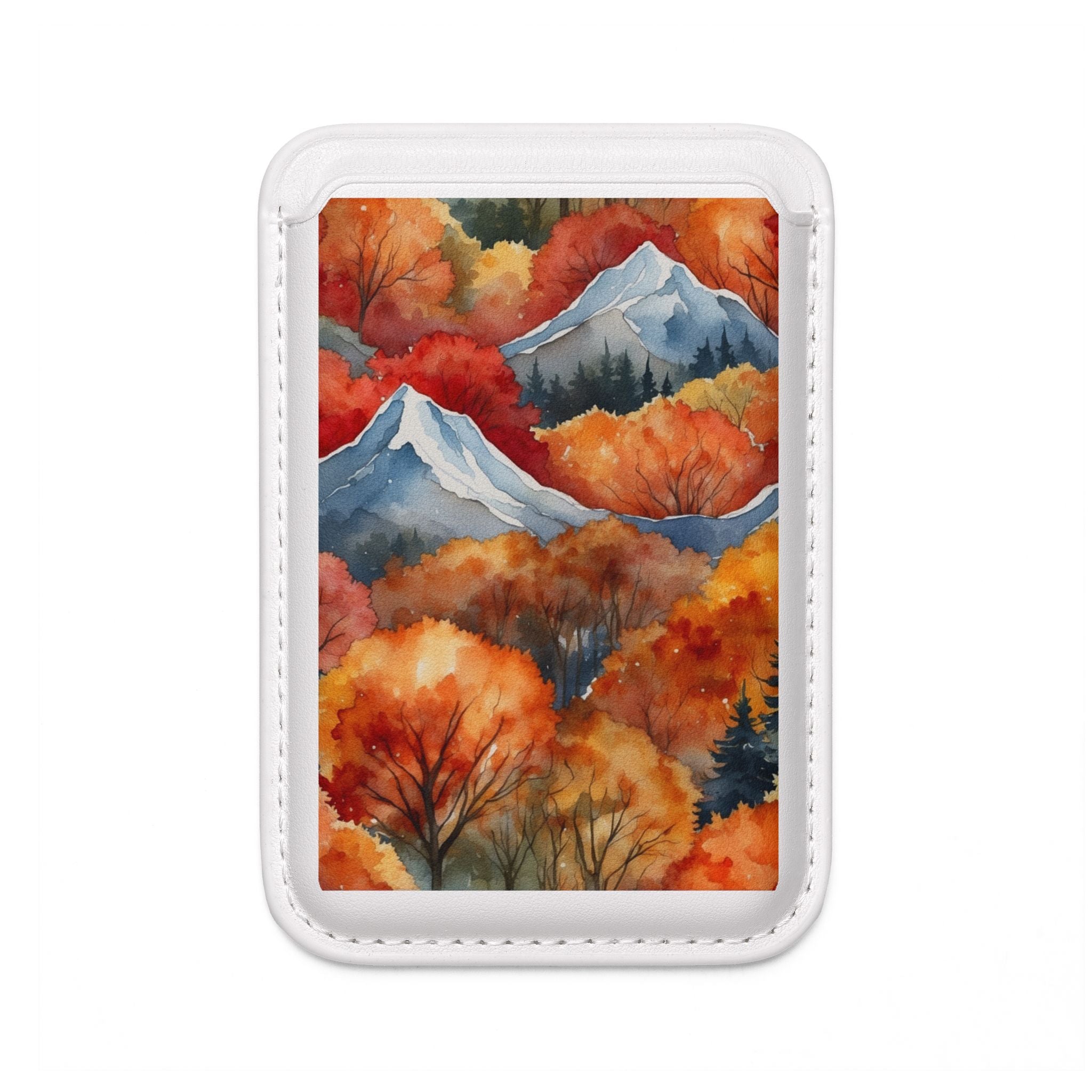 Snowcapped Ember Mountains Wallet – MagSafe Ready