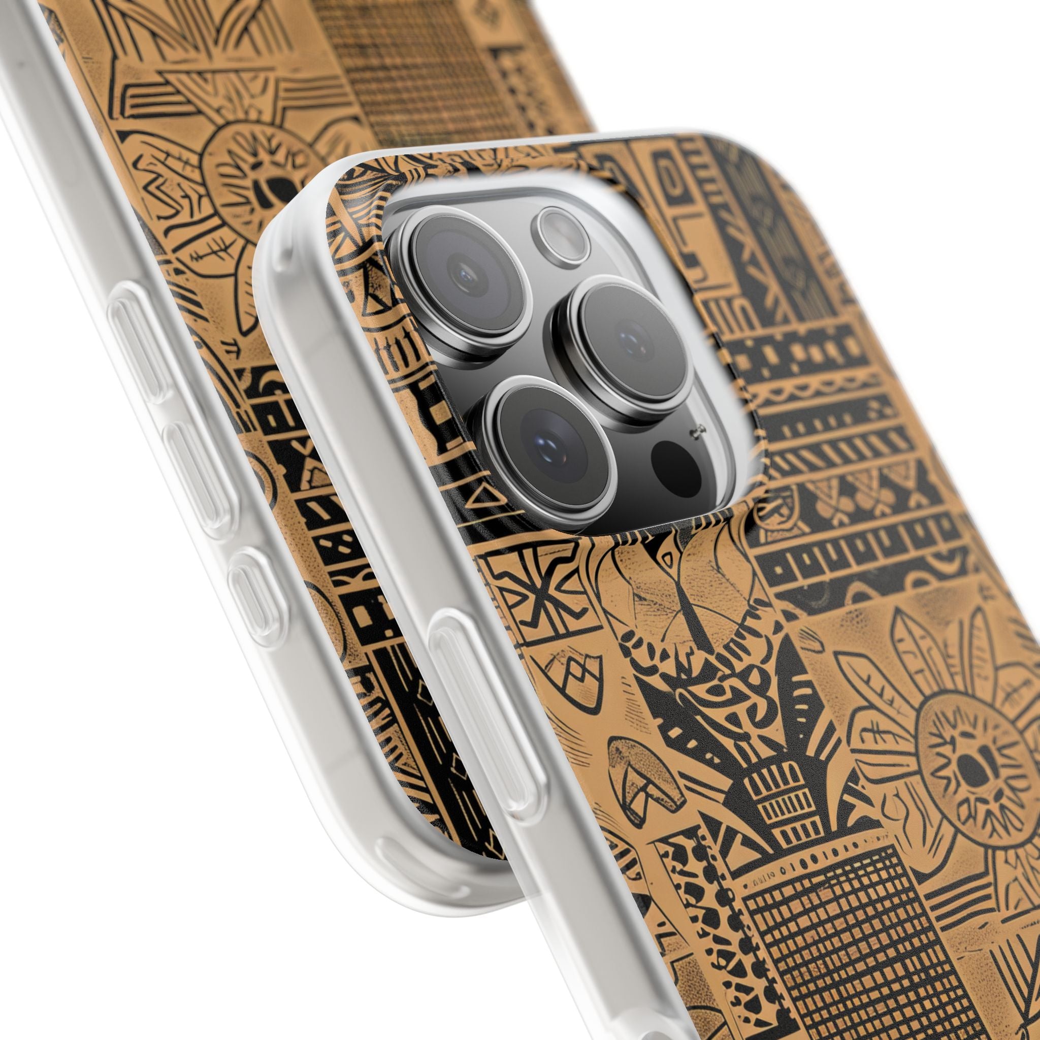 Tribal Faces iPhone 16 Pro Case - Soft