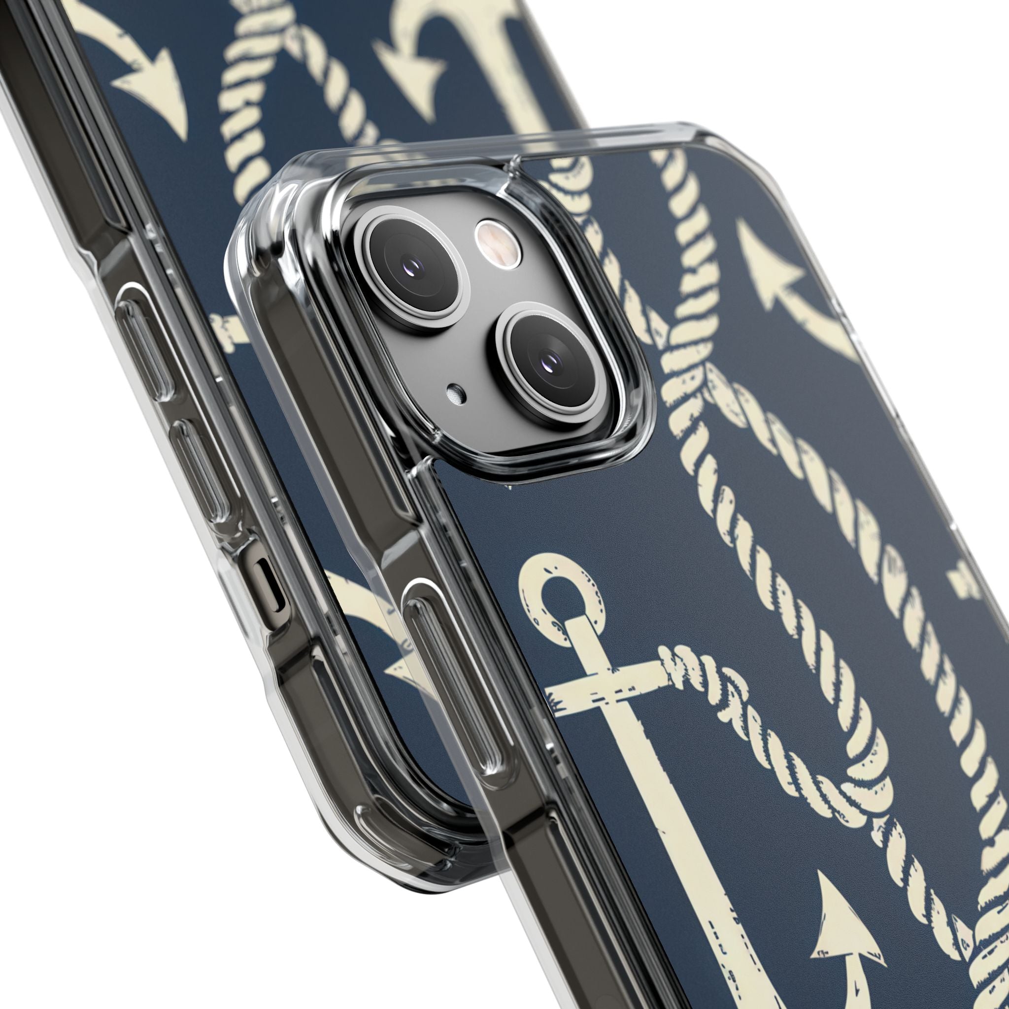 Nautical Anchors Rope iPhone 14 - Impact Clear+