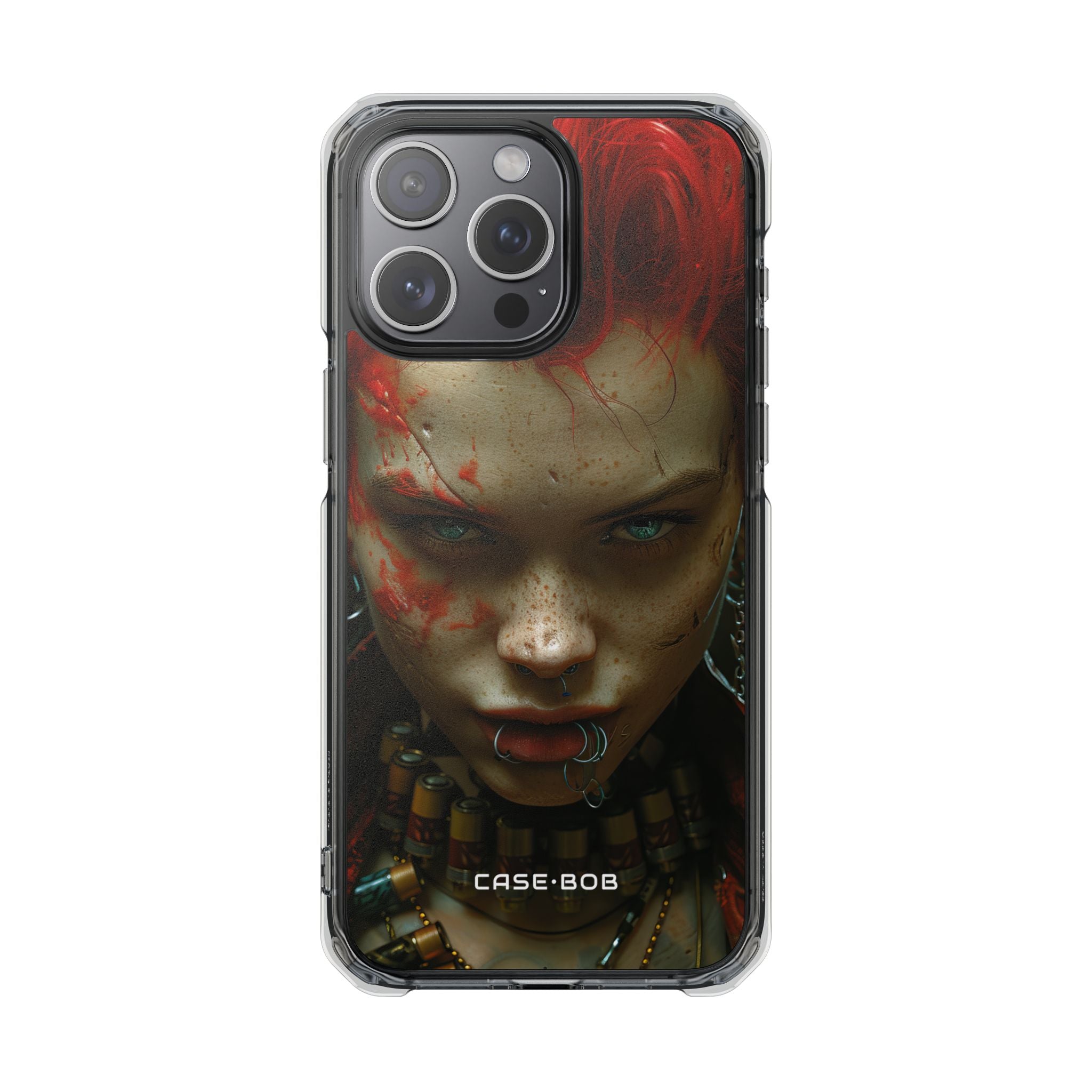Red Spike Gaze iPhone 15 Pro Max Case - Impact
