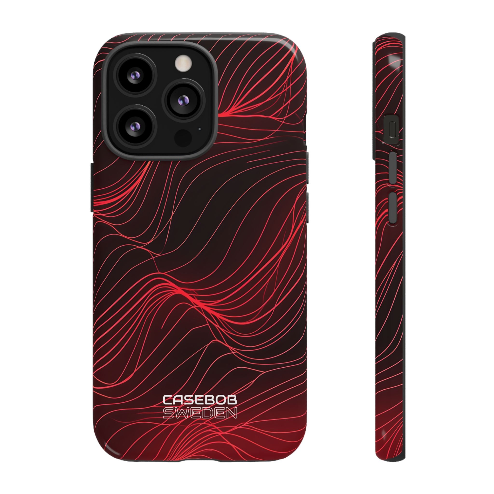 Crimson Waveform Flow iPhone 13 - Tough