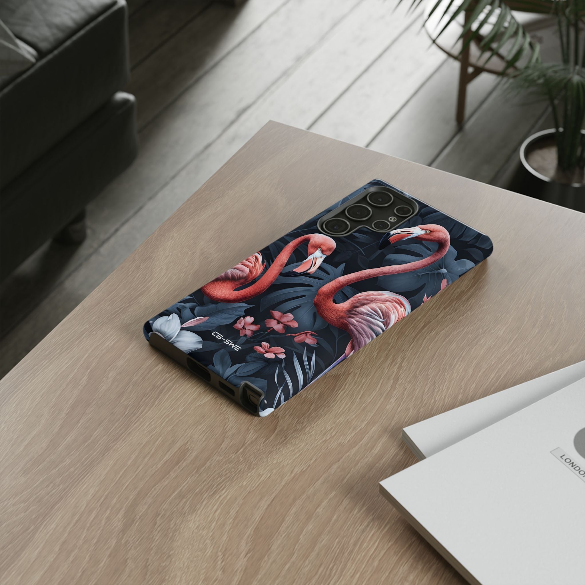 Flamingos Embrace Nature - Samsung Case