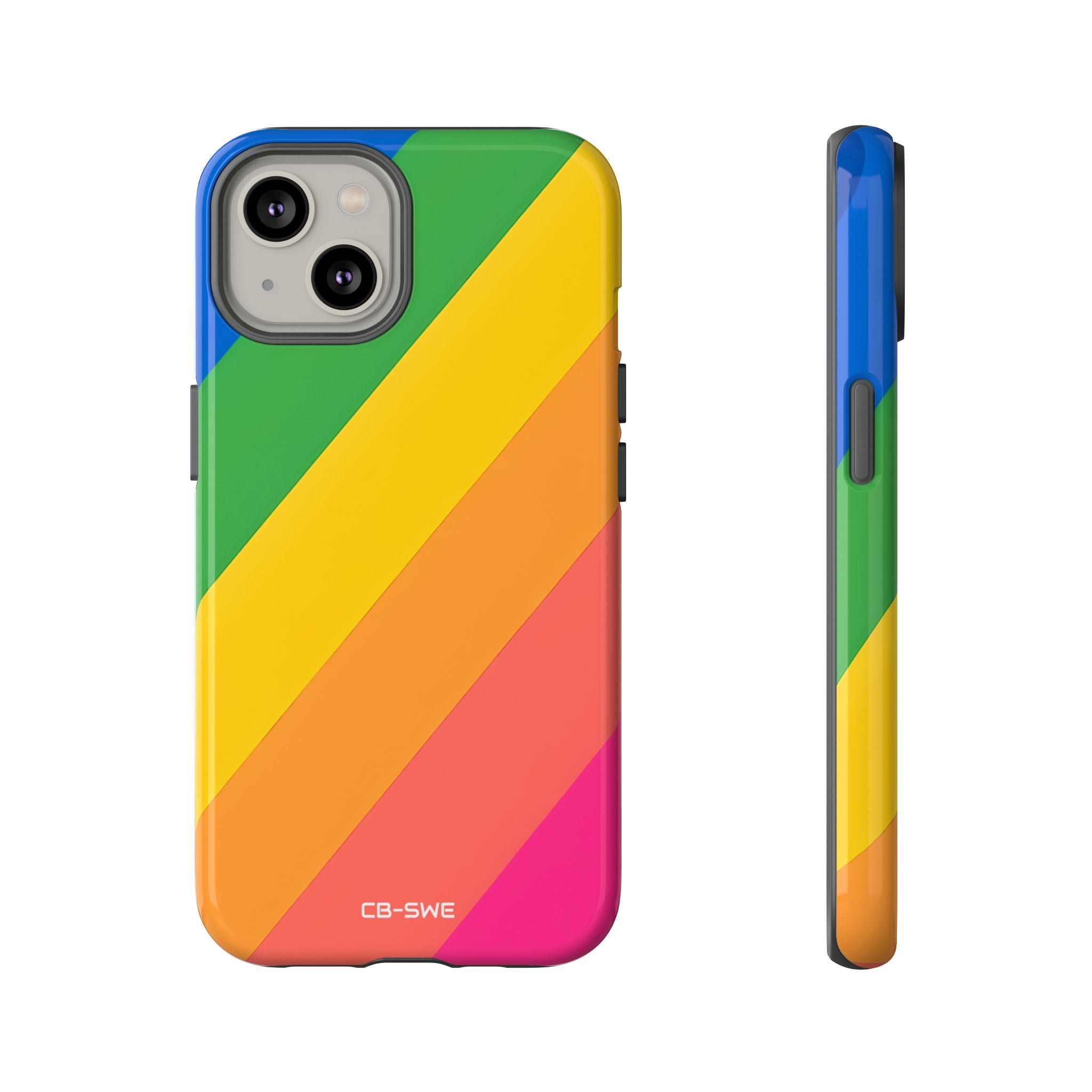 Vibrant Geometric Spectrum - iPhone Case
