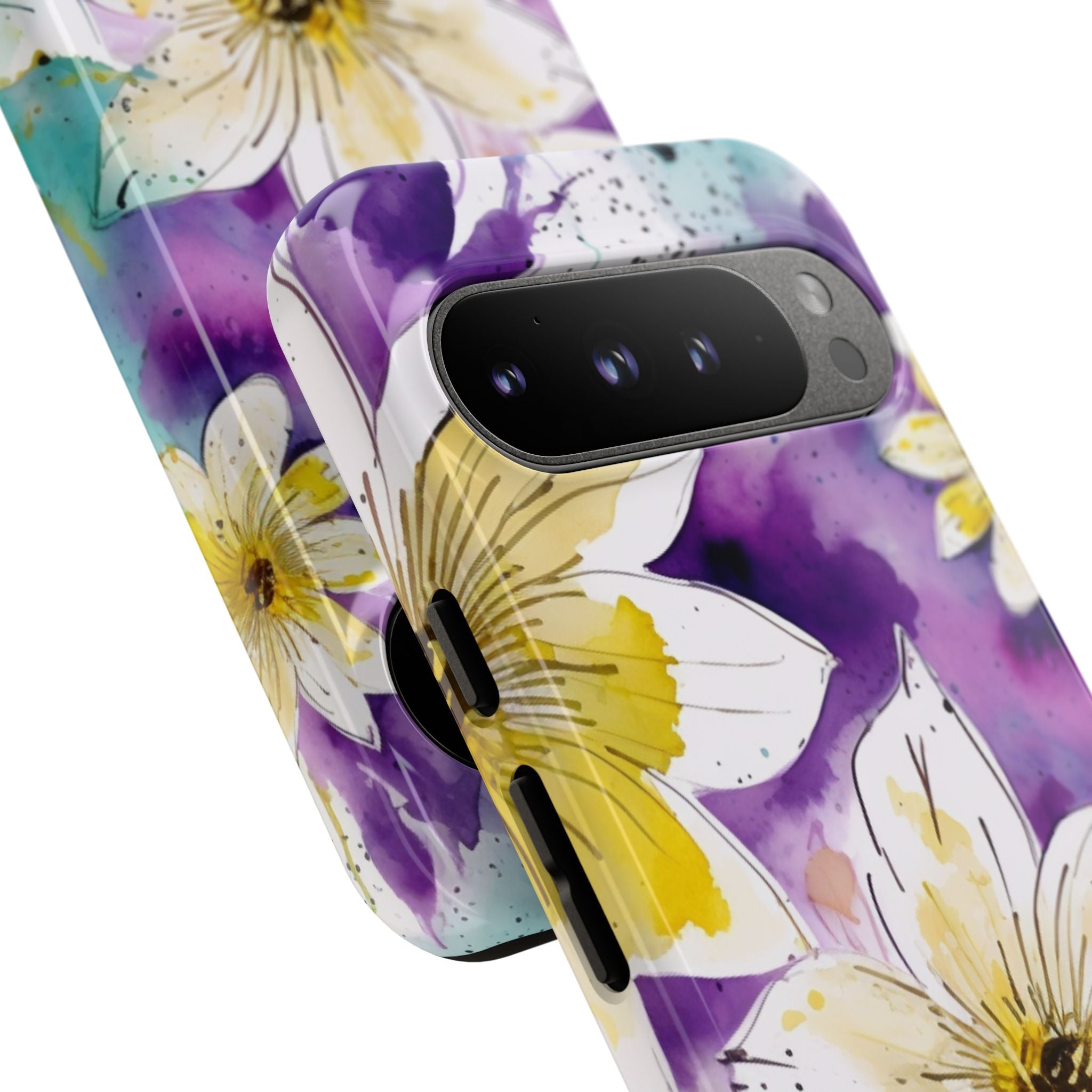 Vibrant Watercolor Flowers - Google Pixel Case