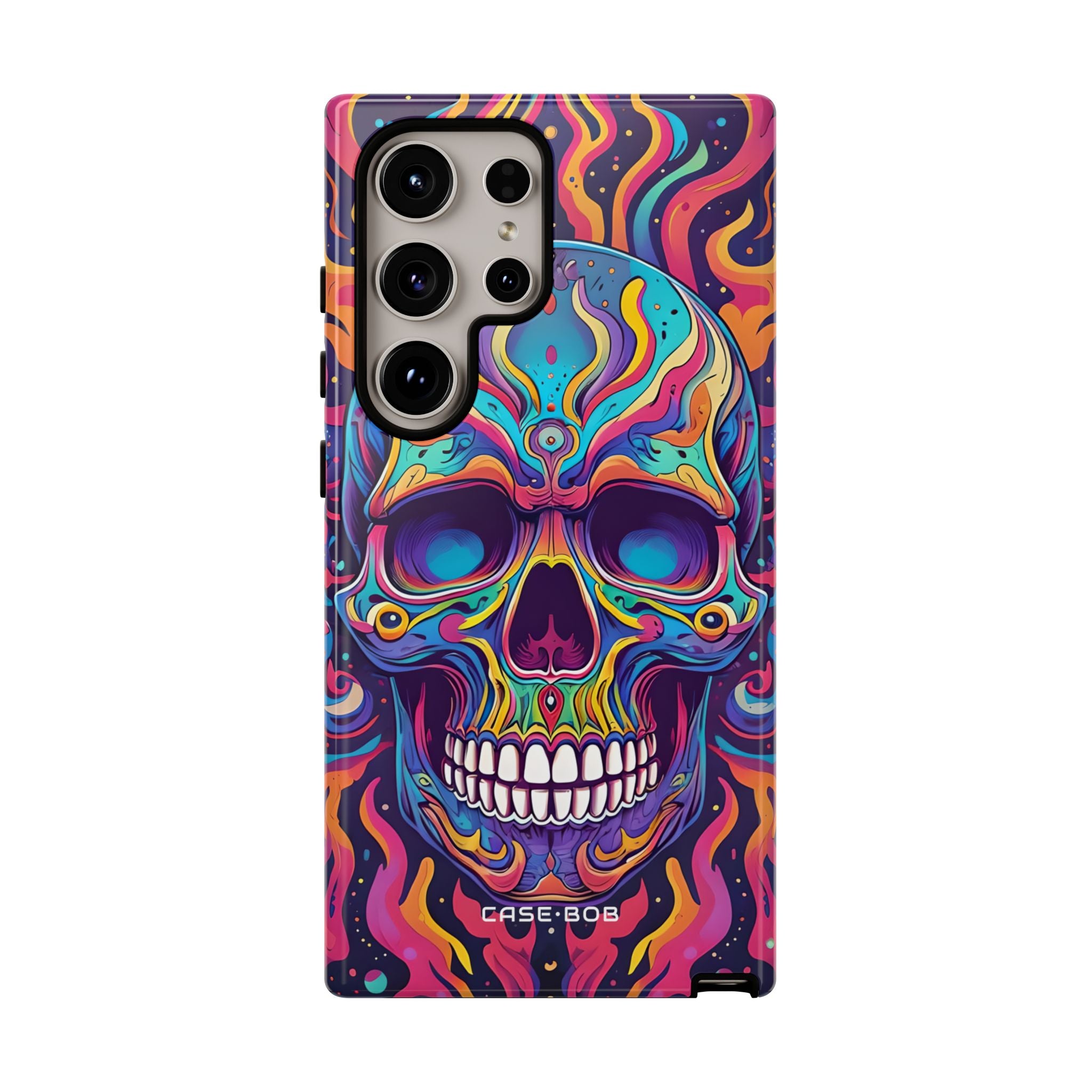 Flaming Skull Samsung S24 Ultra Case - Tough