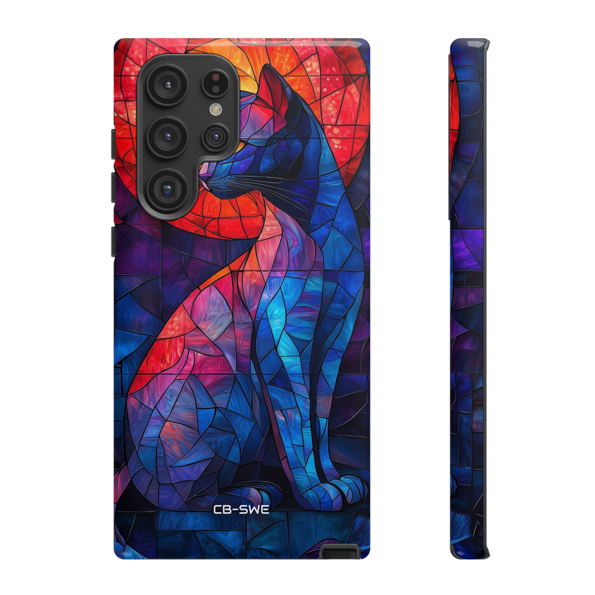 Cat Silhouettes Glow - Samsung Case