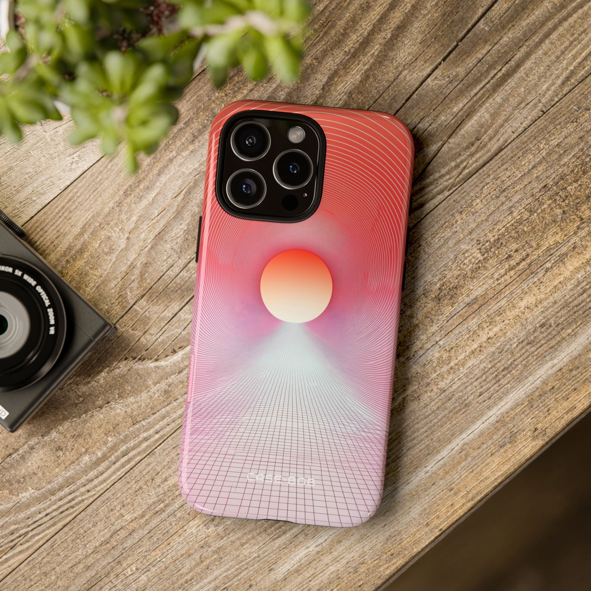 Orange Portal iPhone 16 Pro Max Case - Tough